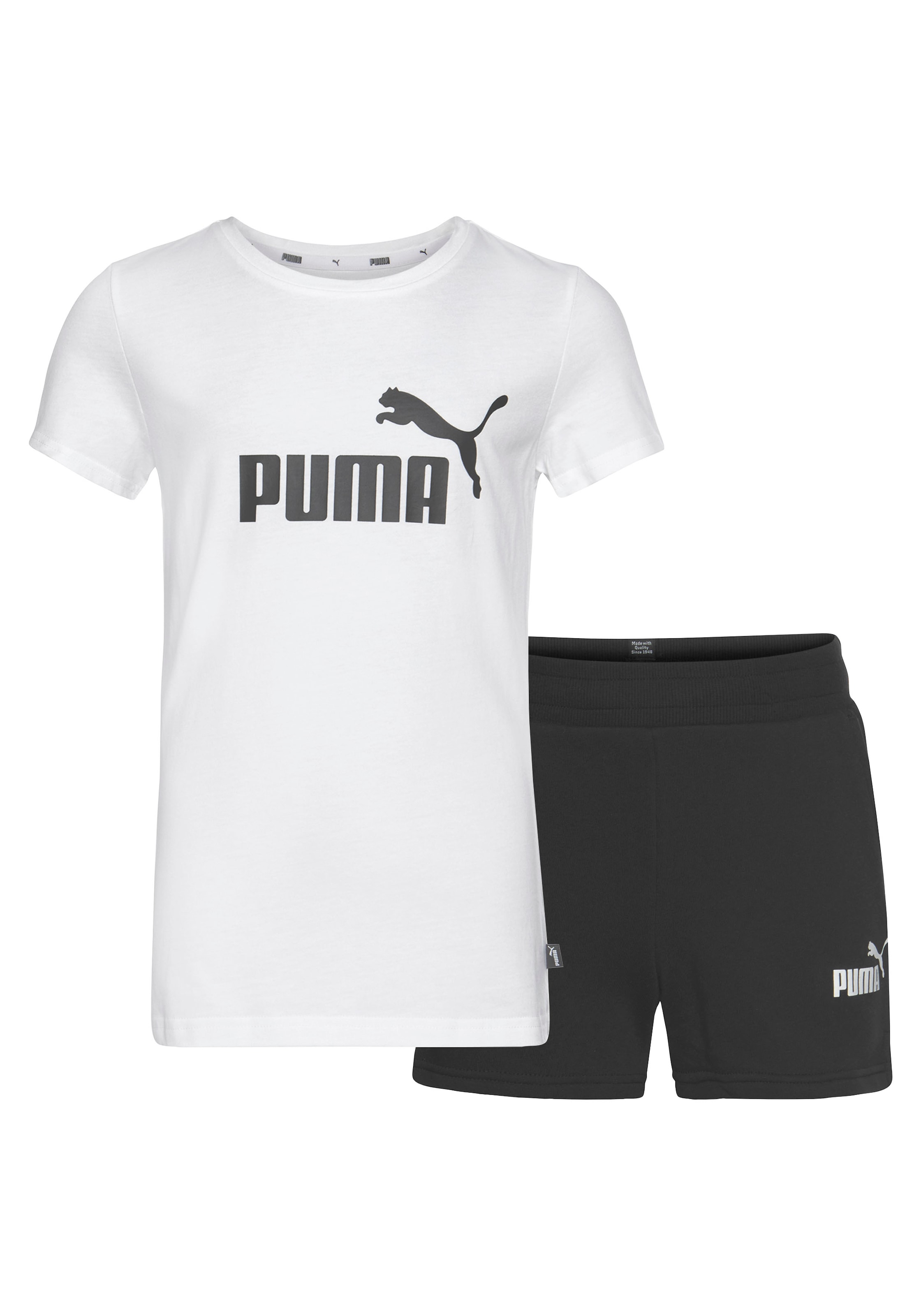 PUMA Freizeitanzug »Logo Tee & Shorts Set G für Kinder«, (Set, 2 tlg.)  günstig kaufen | BAUR