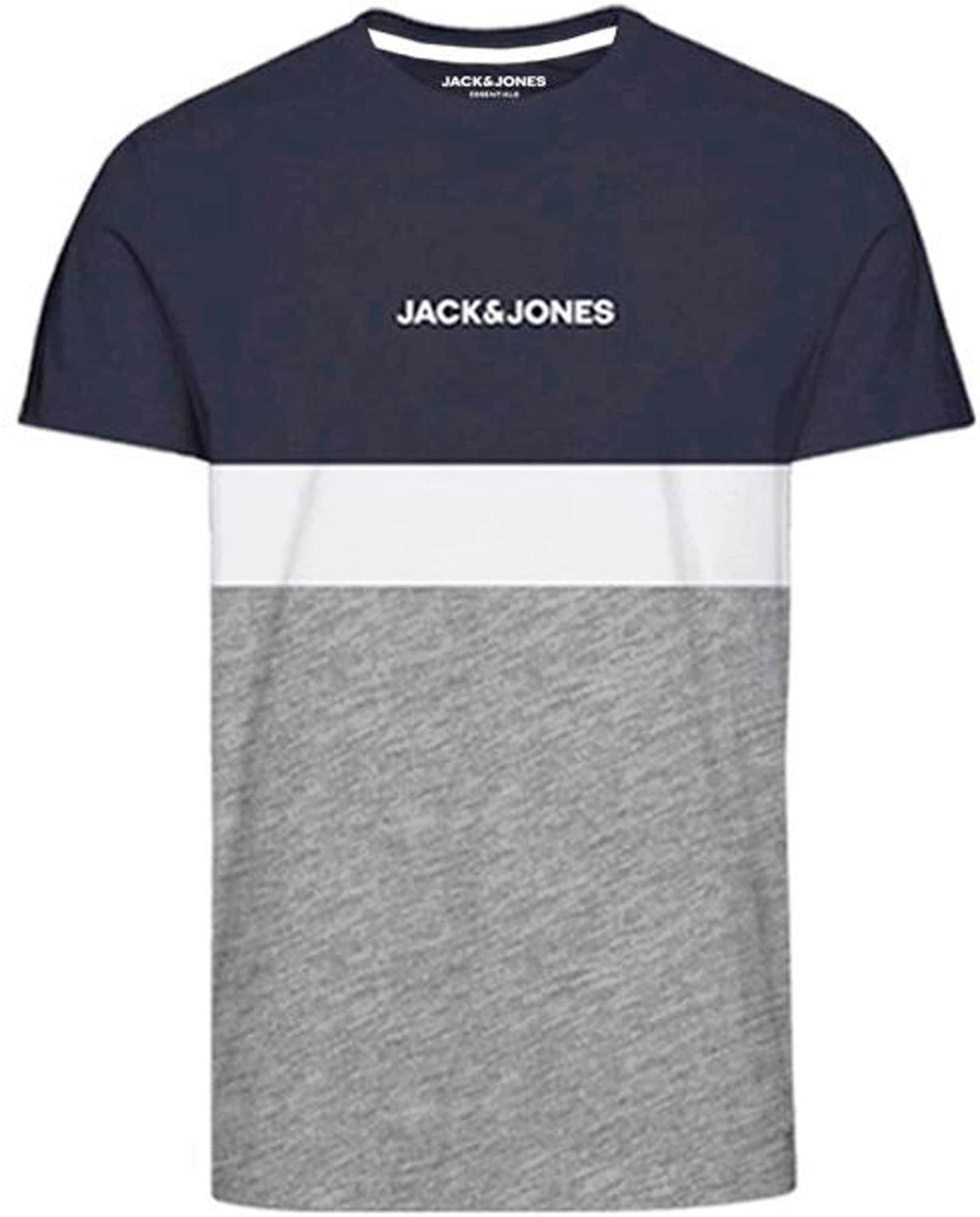Jack & Jones PlusSize Rundhalsshirt »JJEREID BLOCKING TEE SS NOOS PLS«