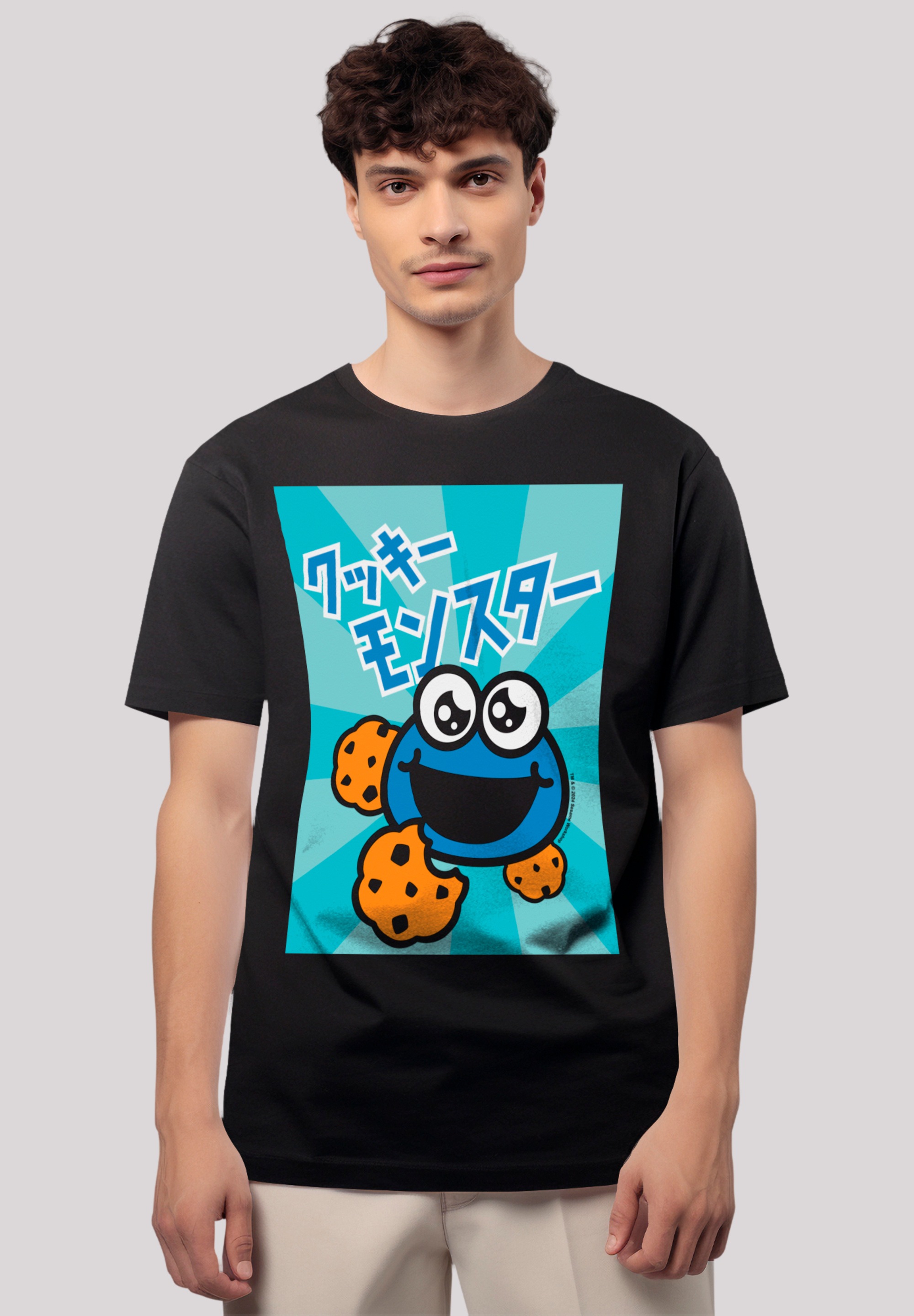 F4NT4STIC T-Shirt "Sesamstraße Cookie Monster Anime", Premium Qualität günstig online kaufen