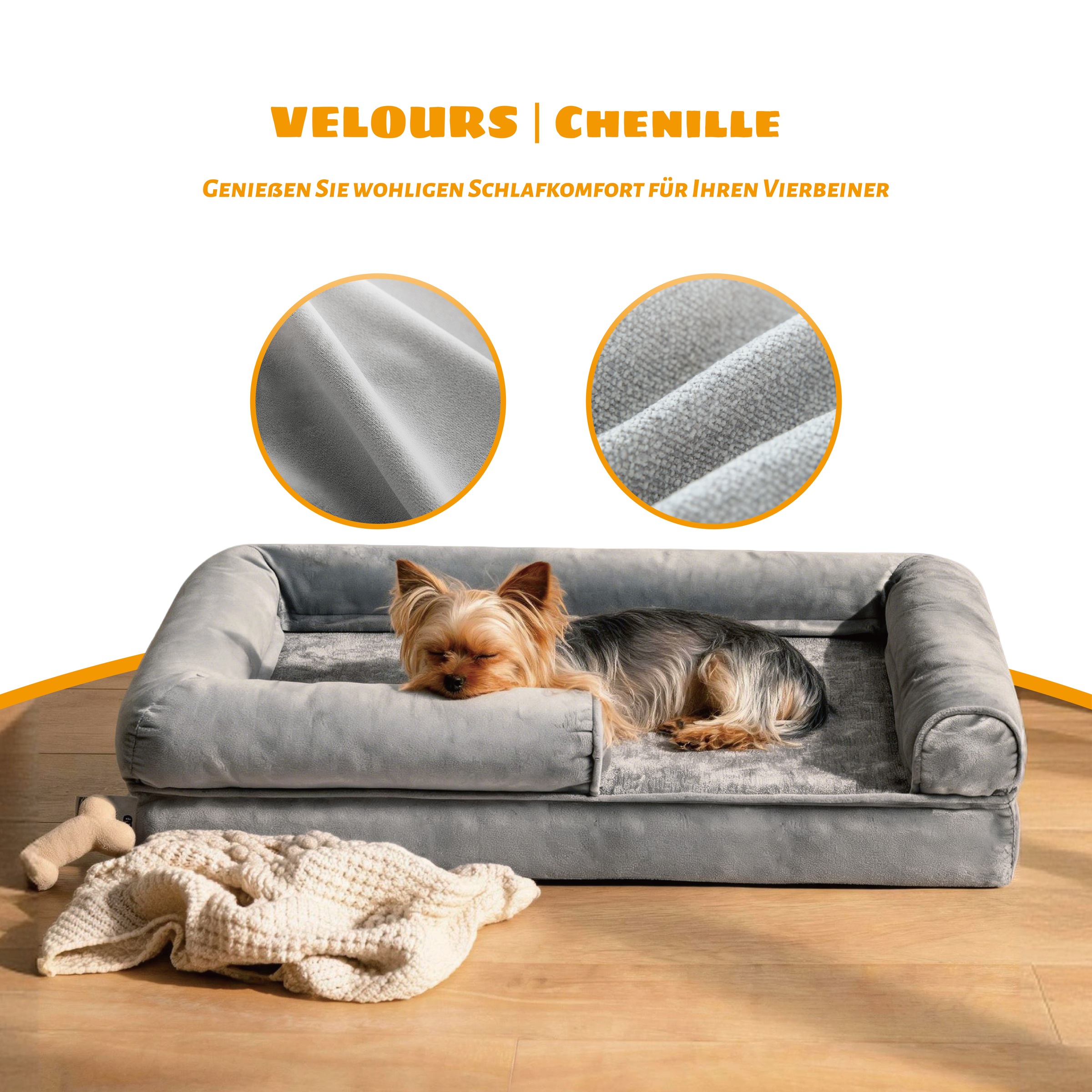 OTTO home Hundebett »Dreamy« Orthopädischer Komfort für erholsamen Schlaf