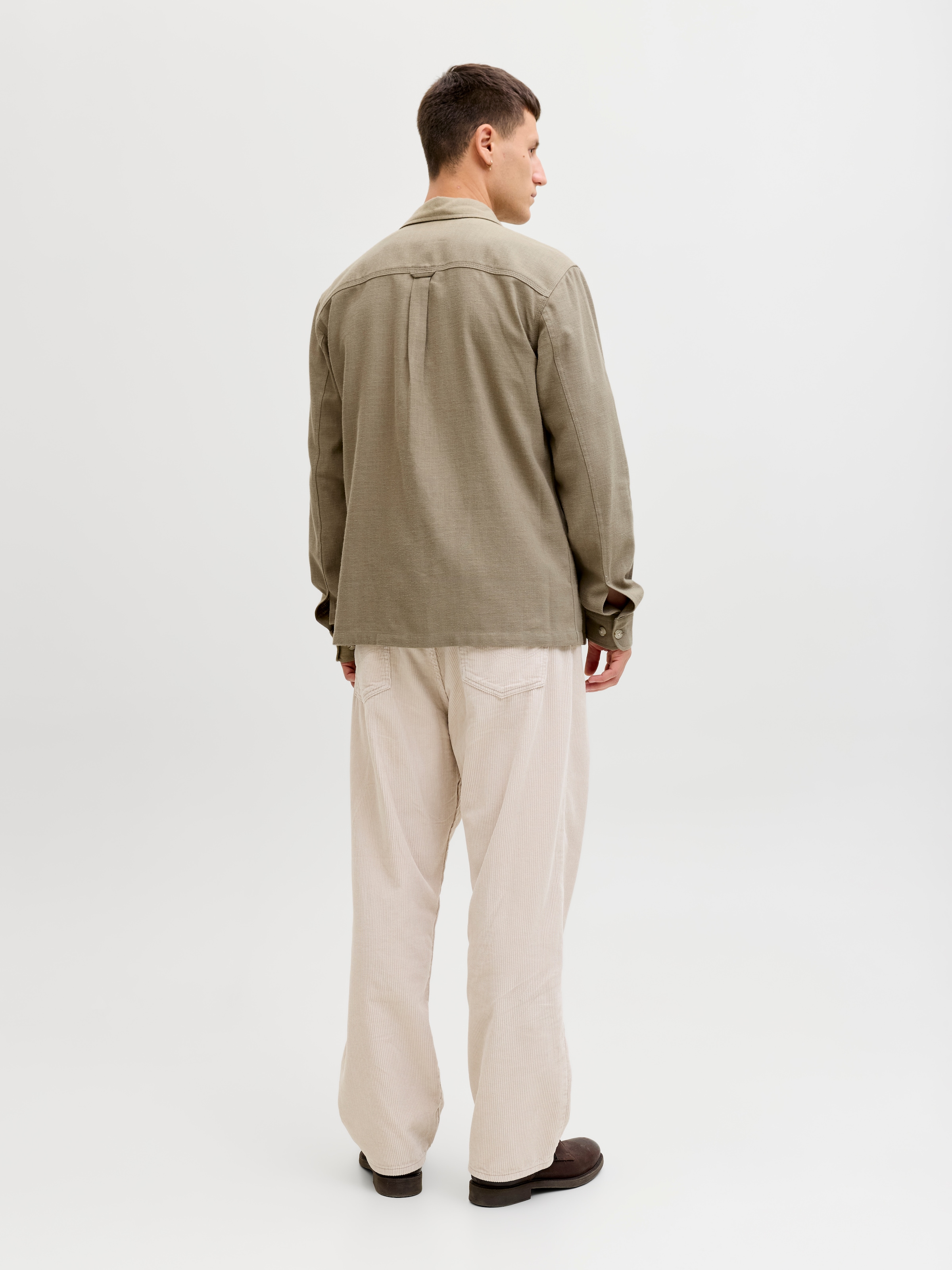 Jack & Jones Langarmhemd »JPRBLURAYLE LINEN BL. SOLID LS SHIRT SN«