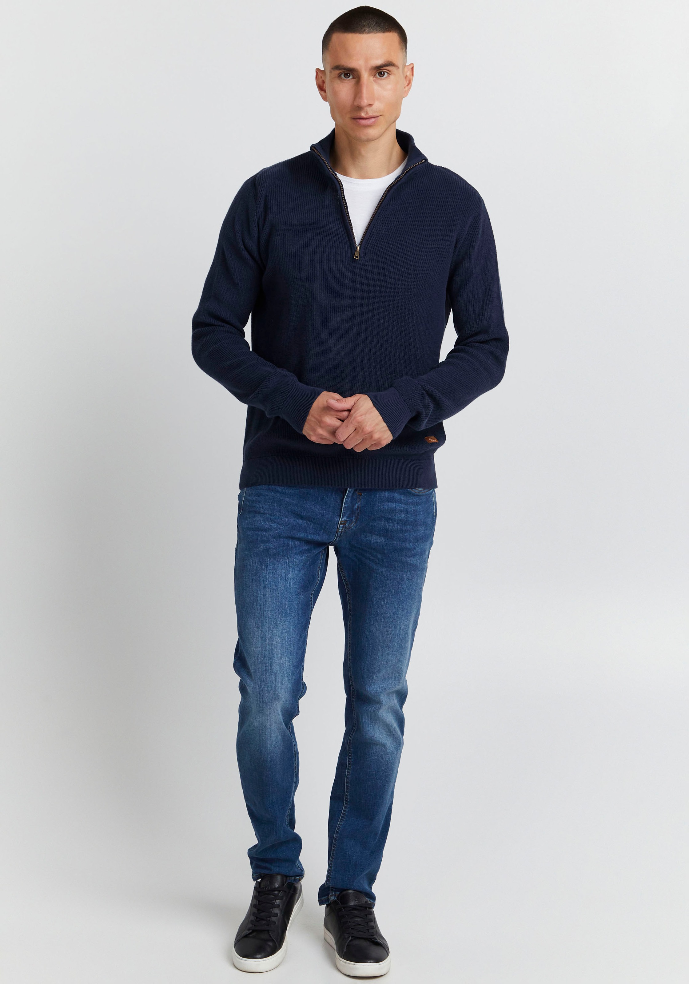 Blend Stehkragenpullover »BL Pullover BHCodford half-zipp«