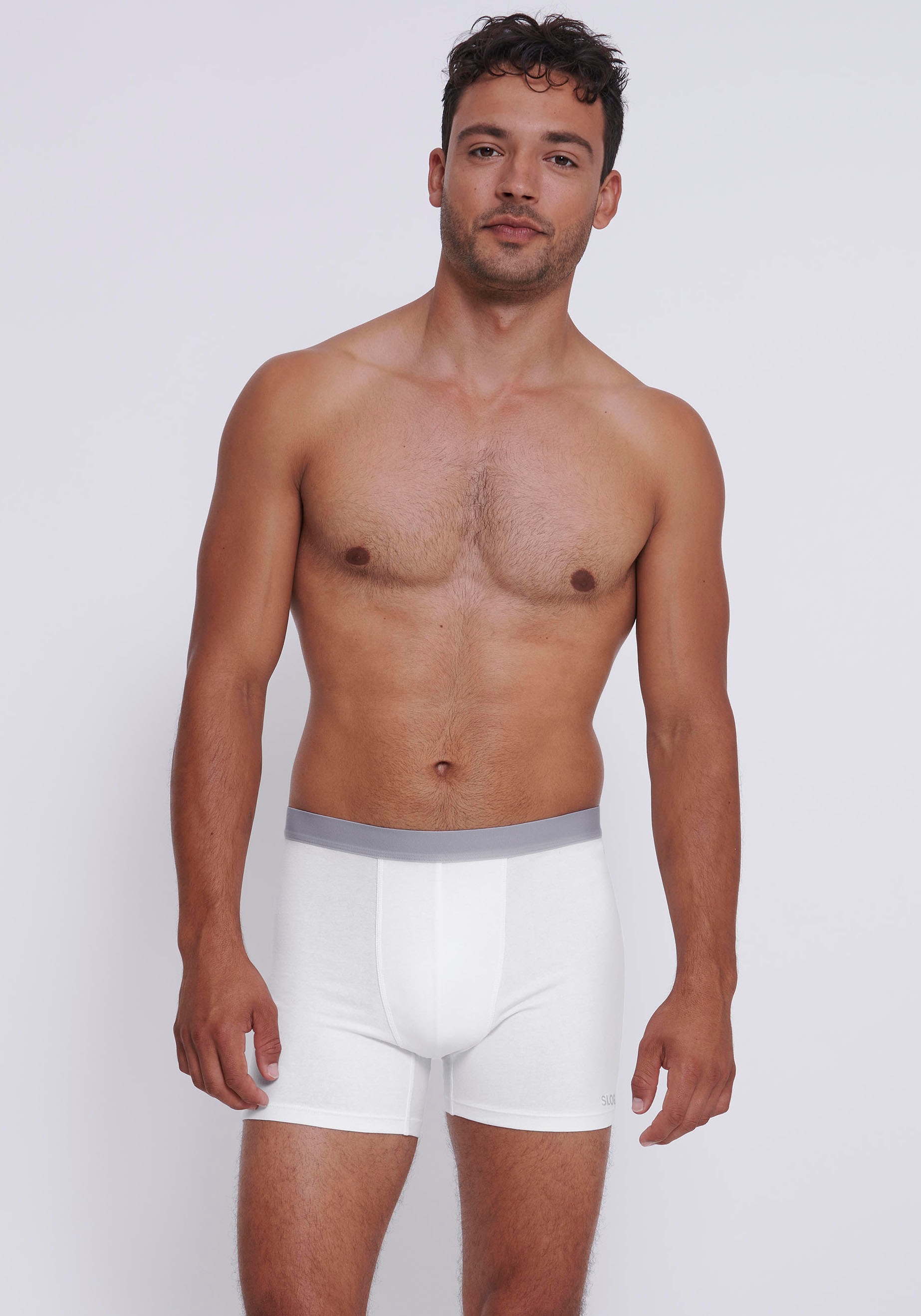 sloggi Boxer "Men GO ABC 2.0" 2er Pack, 2 längeres Bein, Baumwollmix, weich günstig online kaufen