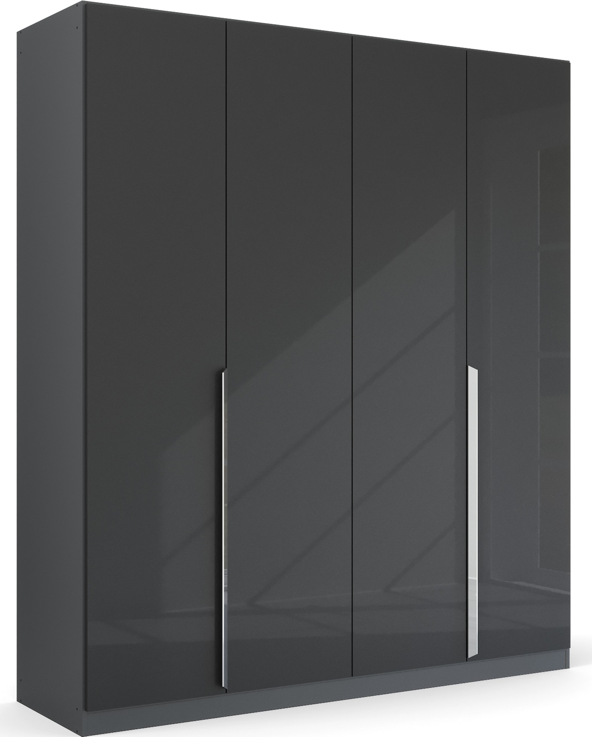 rauch Drehtürenschrank "Kleiderschrank Schrank Garderobe Ankleide GLAMOUR BY QUADRA SPIN" Breiten: 181/226/271 cm, Höhe 210 cm, mit eleganter Hochglanzfront und Stangengriff MADE IN GERMANY