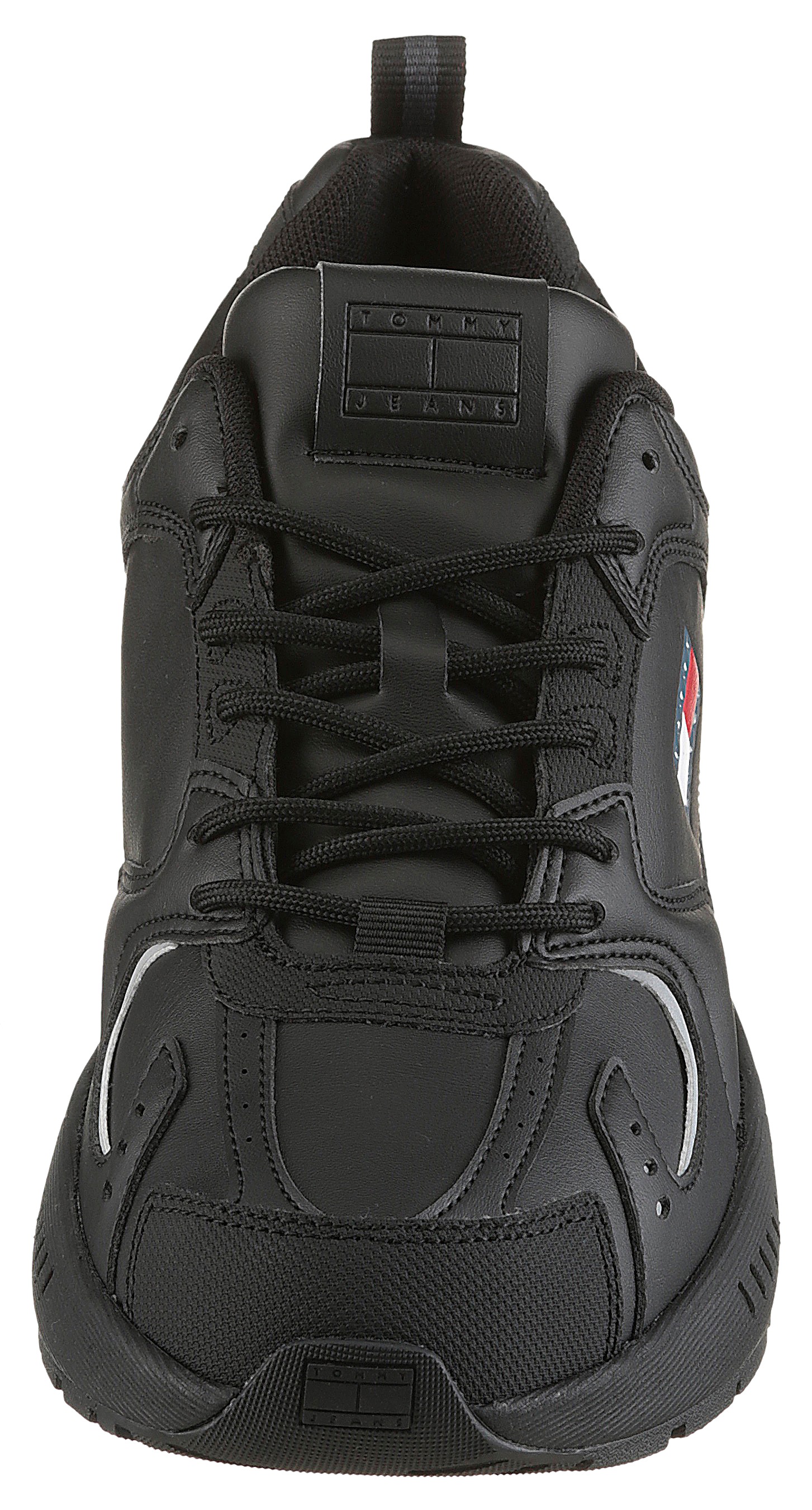 Tommy Jeans Sneaker »TJM RUNNER LEATHER«, Freizeitschuh, Halbschuh, Schnürschuh mit reflektierenden Details