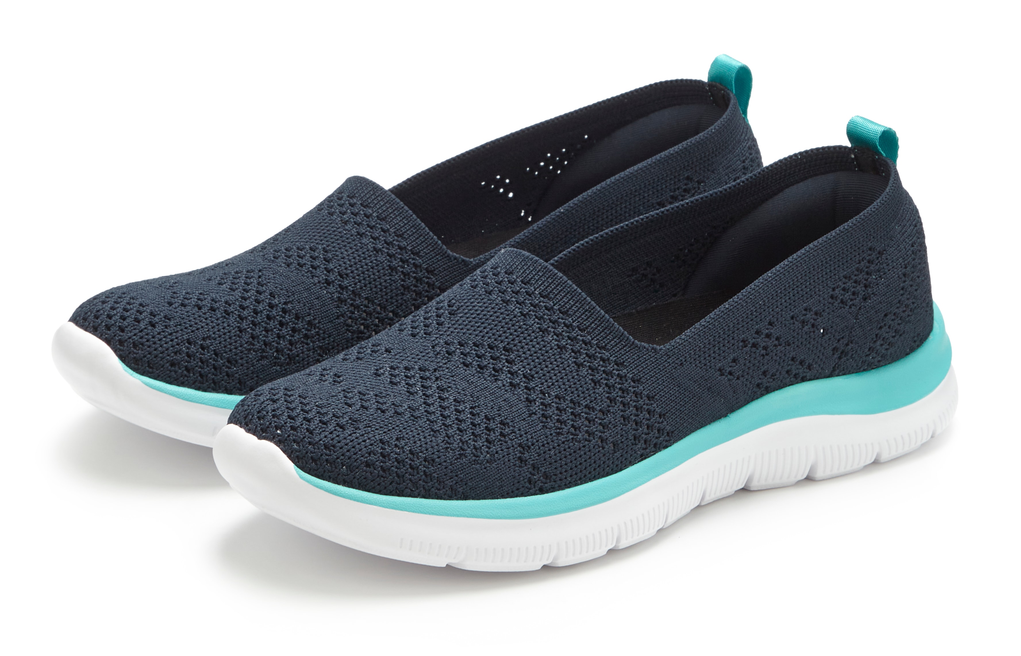 LASCANA Slipper "Ballerina, Sneaker, Freizeitschuh, Slip-On-Sneaker," NEU zum Reinschlüpfen, ultraleicht VEGAN