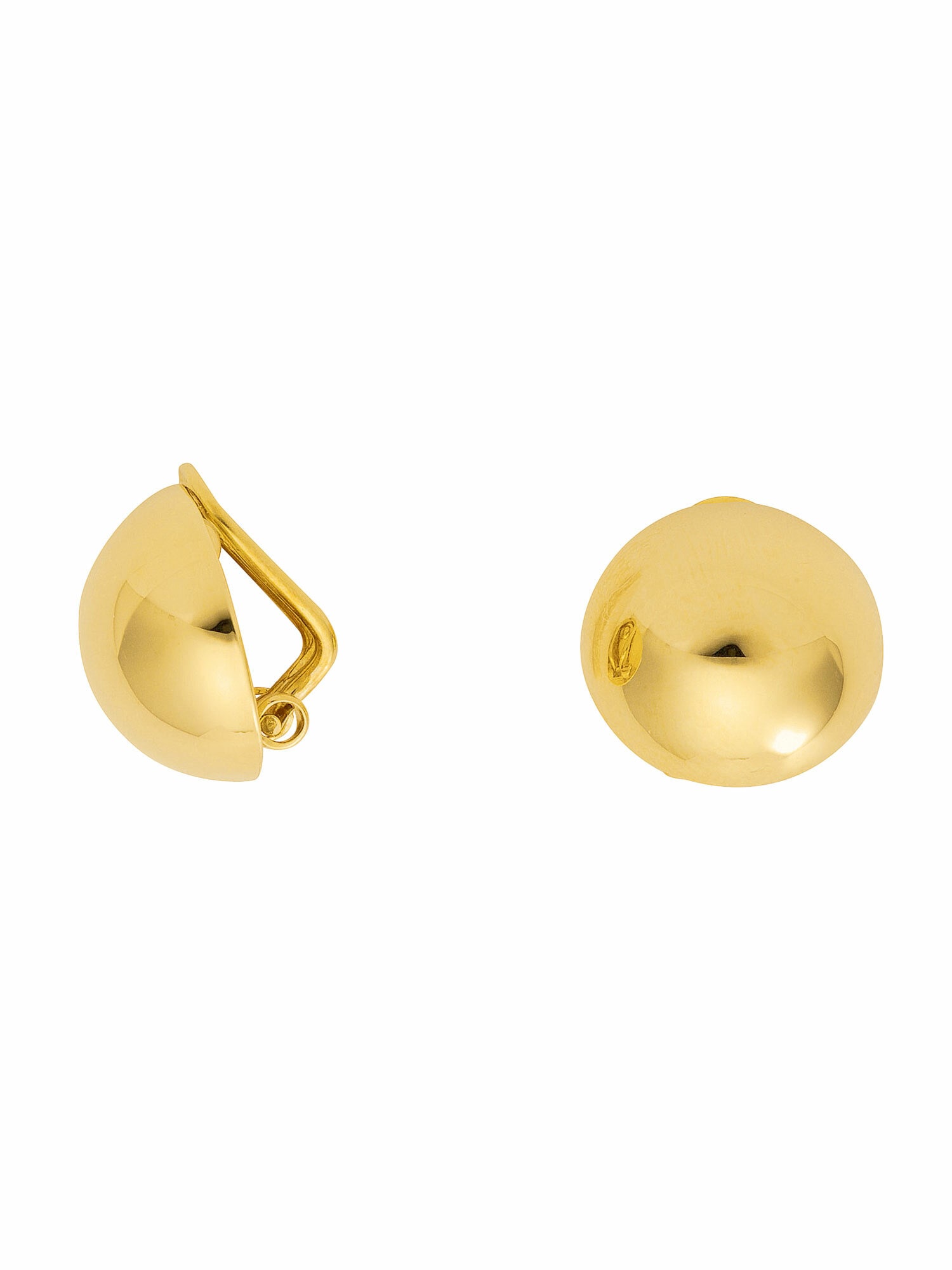Paar Ohrclips »333 Gold Ohrringe Ohrclips Ø 14 mm«, Goldschmuck für Damen