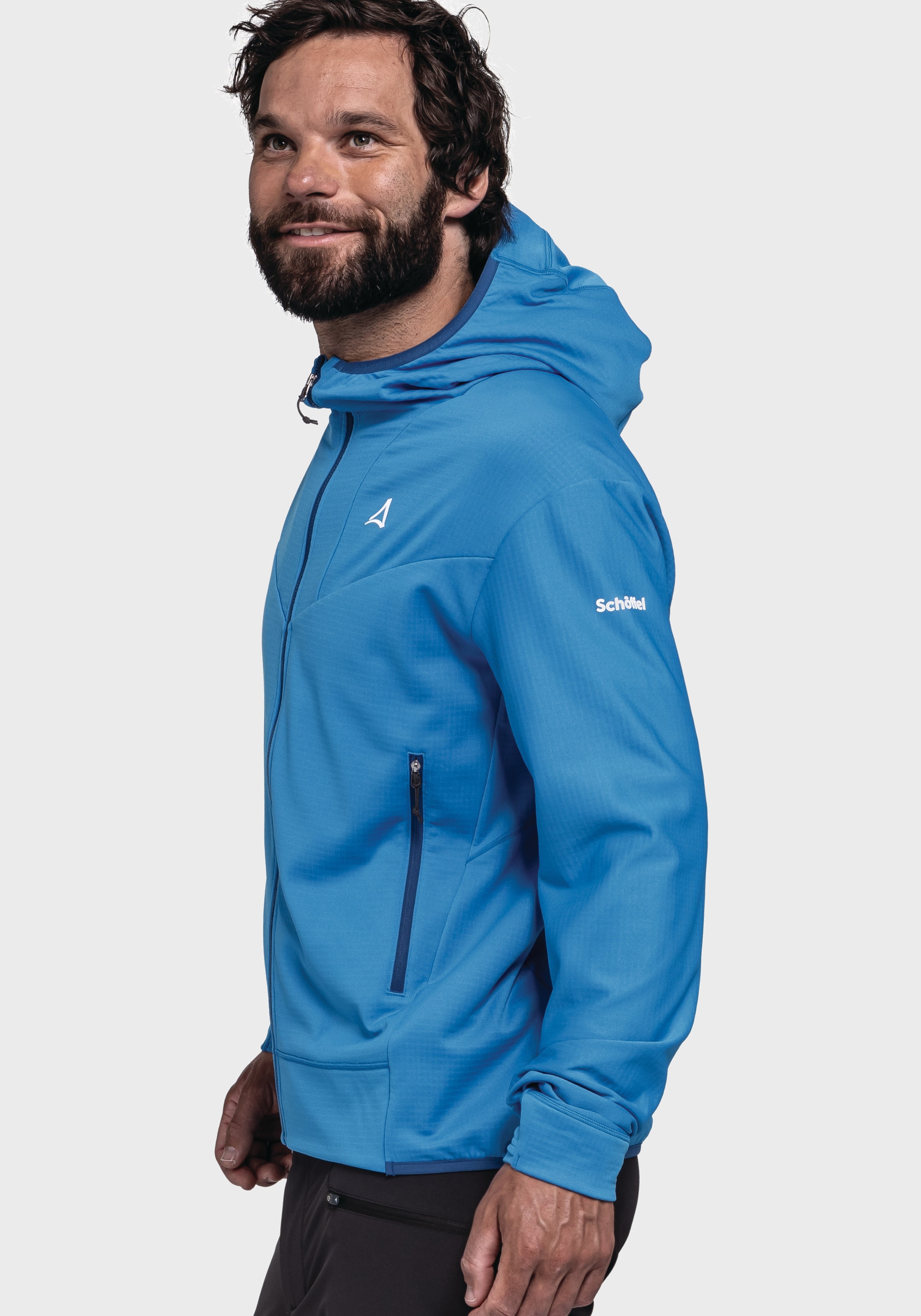 Schöffel Fleecejacke »Mountain Fleece Hoody Style Blaueis MNS«, mit Kapuze
