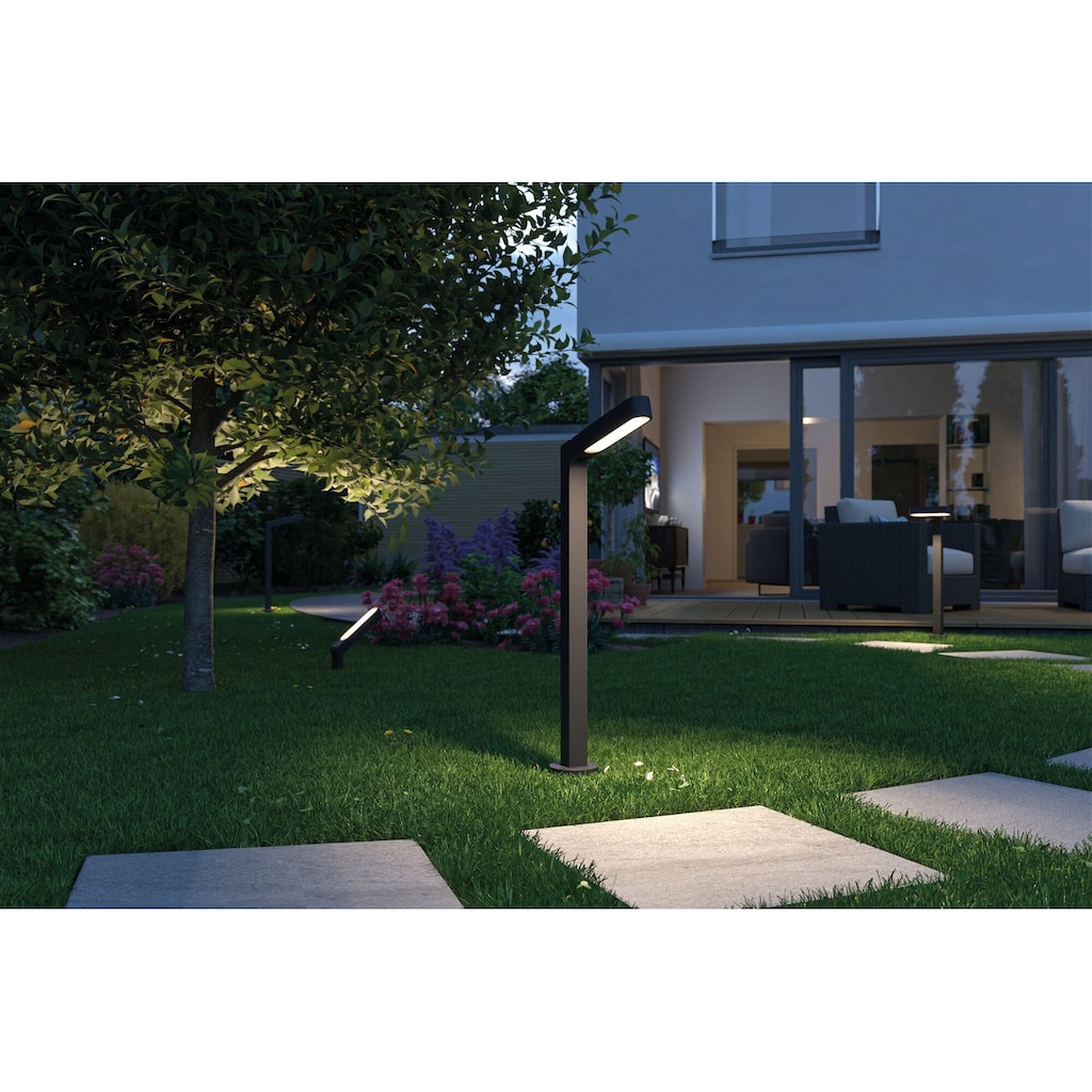 Paulmann LED Gartenstrahler »Plug & Shine Ito Einzelspot Vertikale Ausrichtung 3000K 6W Anthrazit«, 1 flammig-flammig