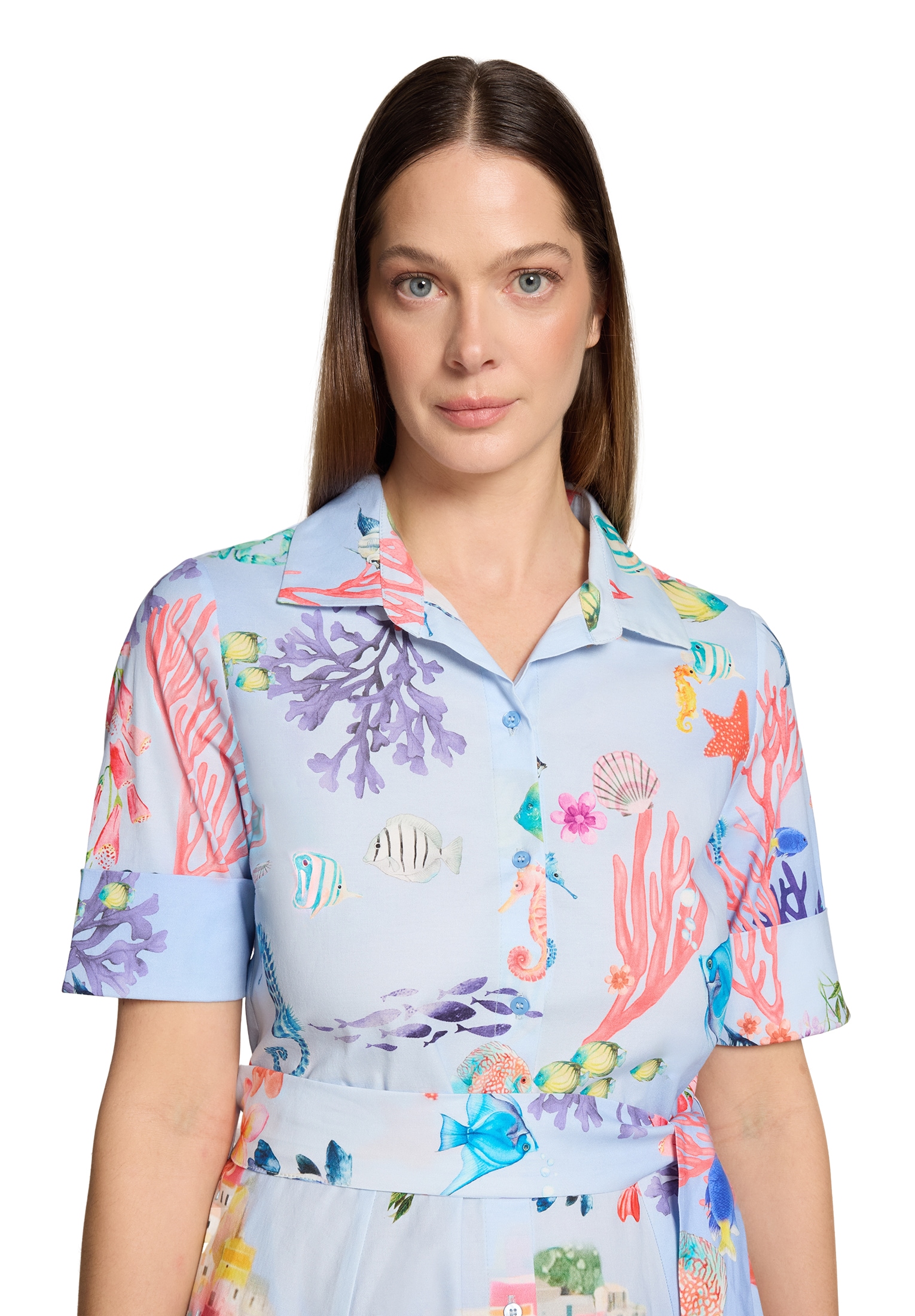 Vera Mont Hemdblusenkleid »Damen mit Knopfleiste« Nahttasche