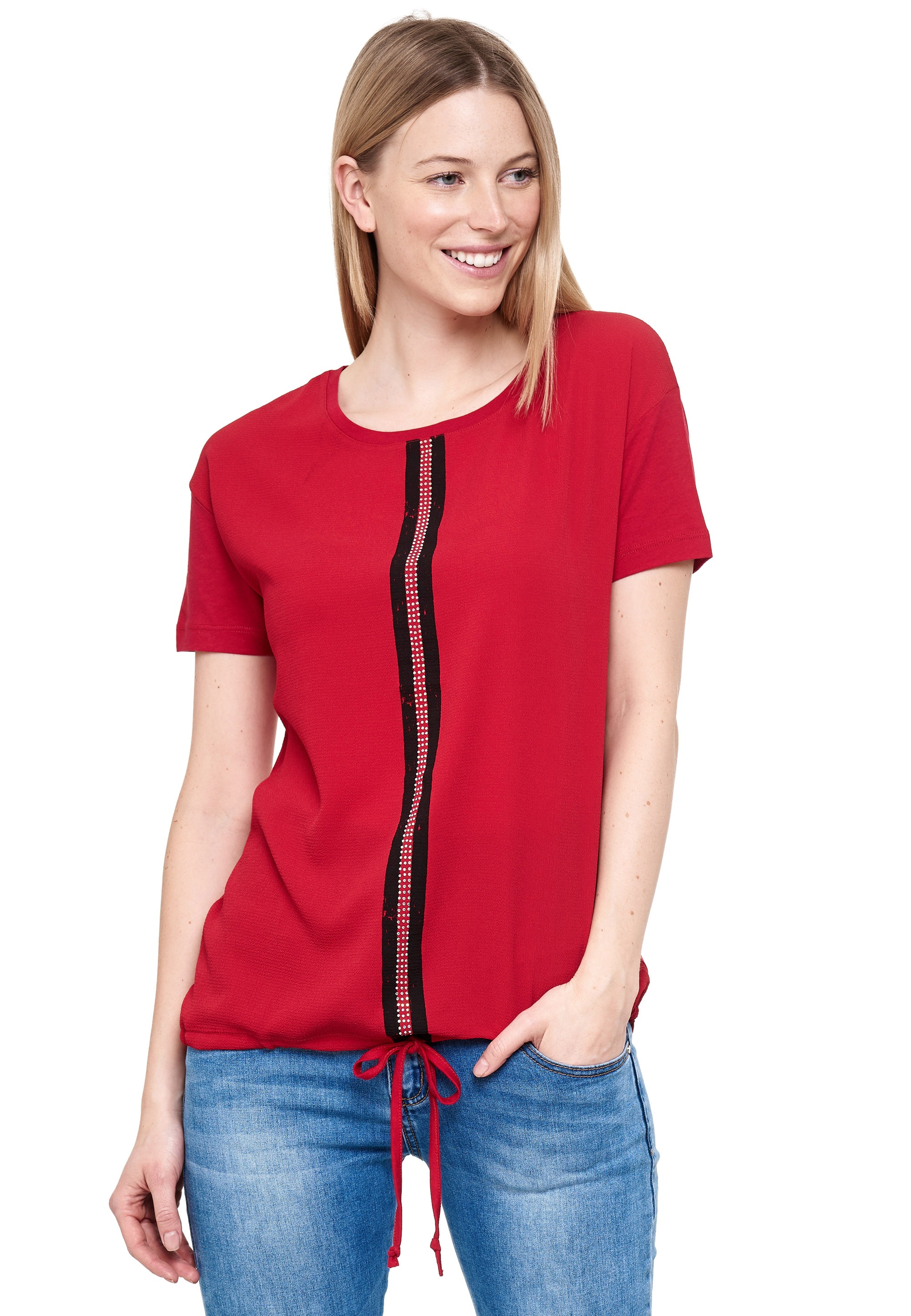 Decay T-Shirt, mit modischem Mittelstreifen