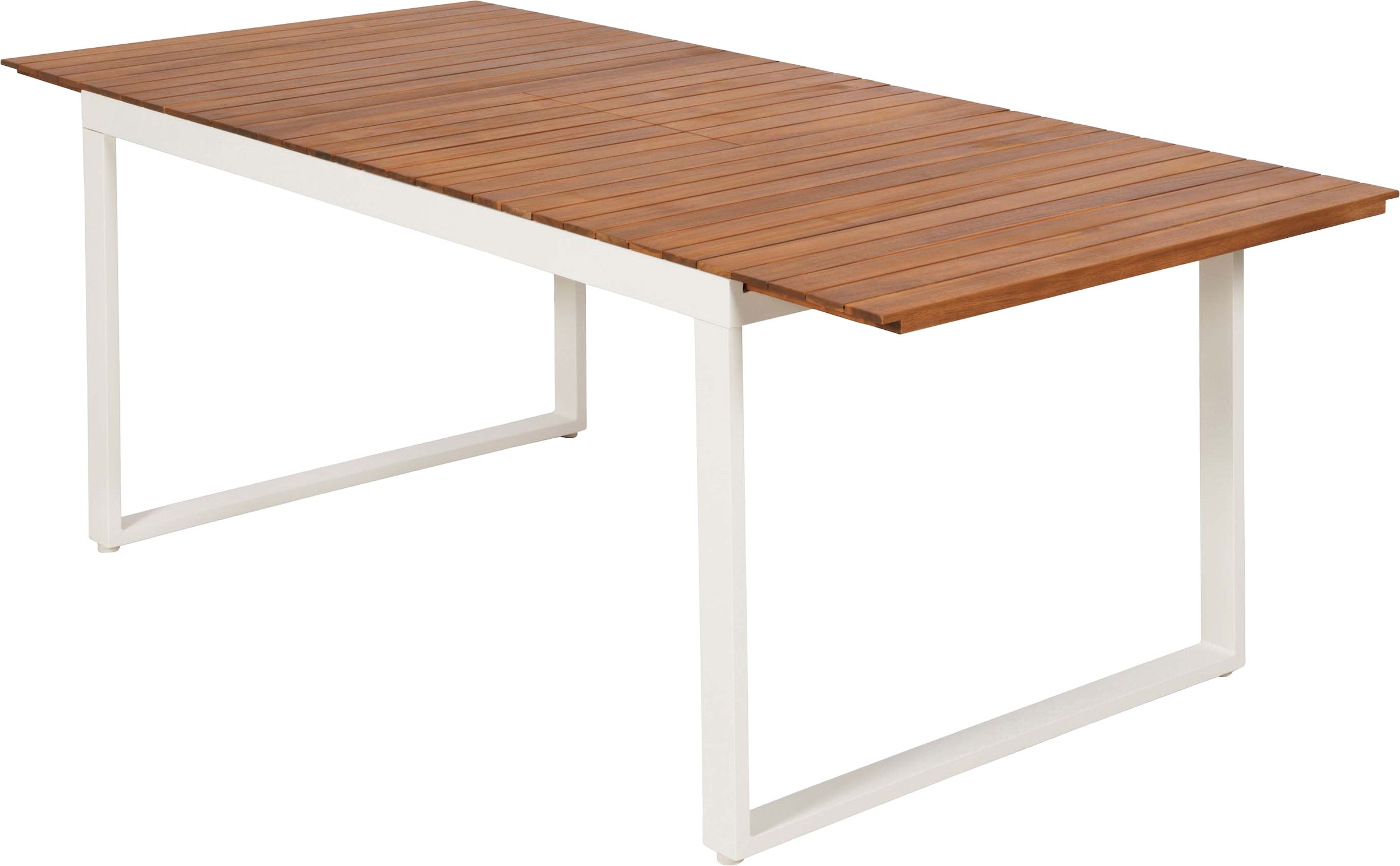 MERXX Garten-Essgruppe »Bamberg« Set, 5 tlg. inkl. 4 Stapelsessel, 1 Ausziehtisch