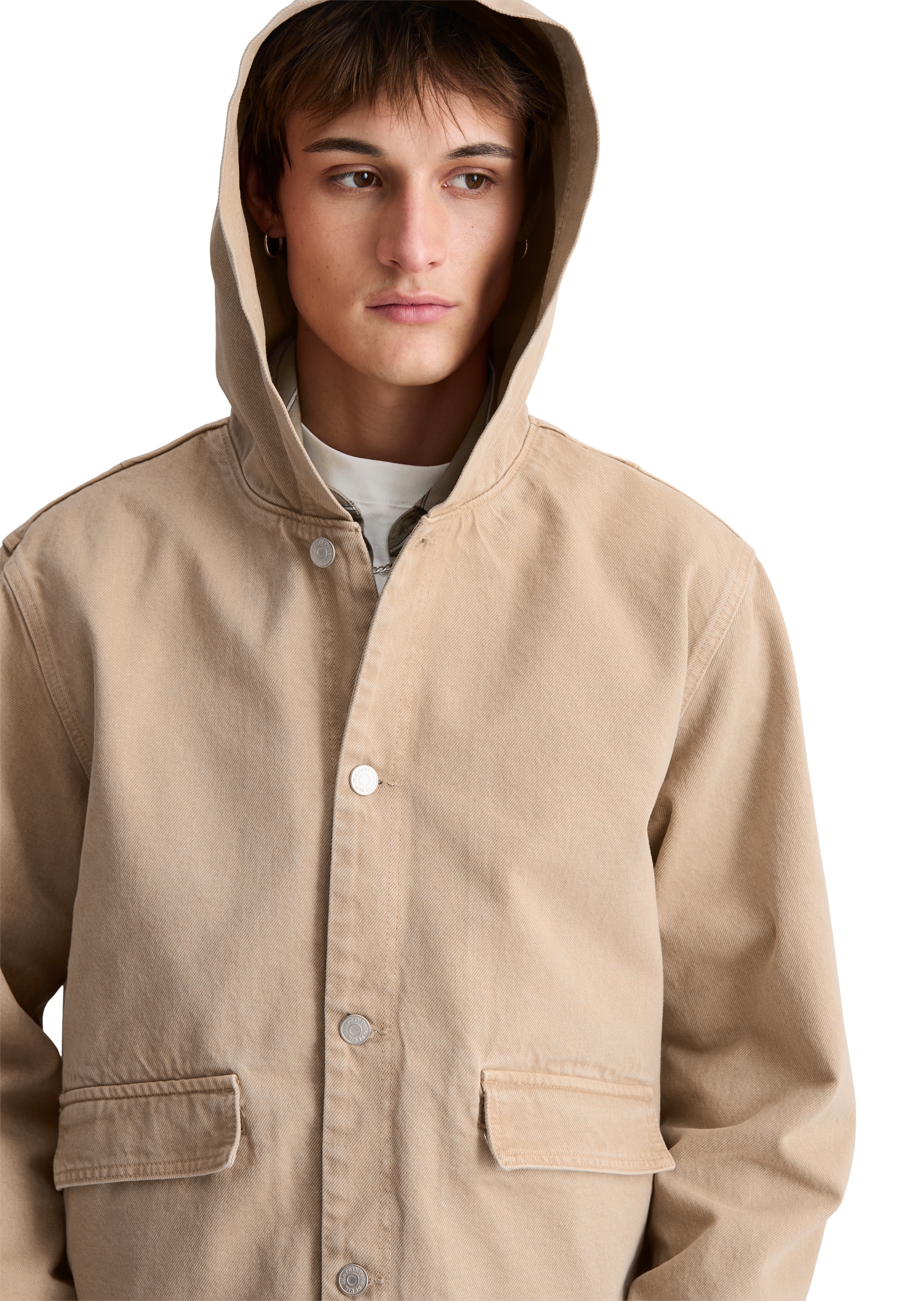 Marc O'Polo DENIM Jeansjacke »aus robustem Bio-Baumwoll-Denim« ohne Kapuze