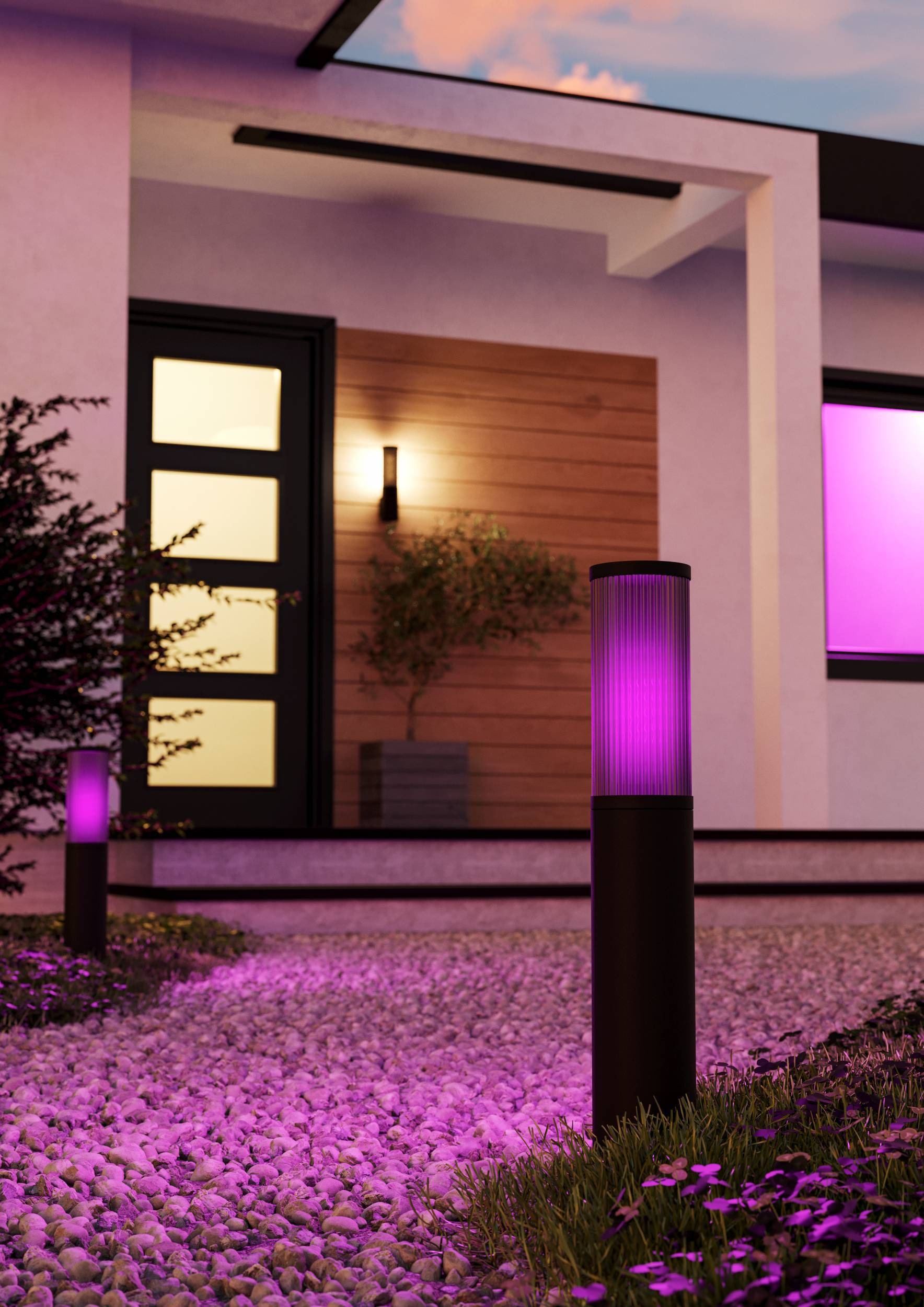 EGLO Sockelleuchte »Salle Sockellampe, Außenleuchte, Außenlampe aus Metall, IP54, E27« E27 1 Stk. Stehleuchte - H46,5 x Ø7,5 cm - schwarz - 1X15W exkl.