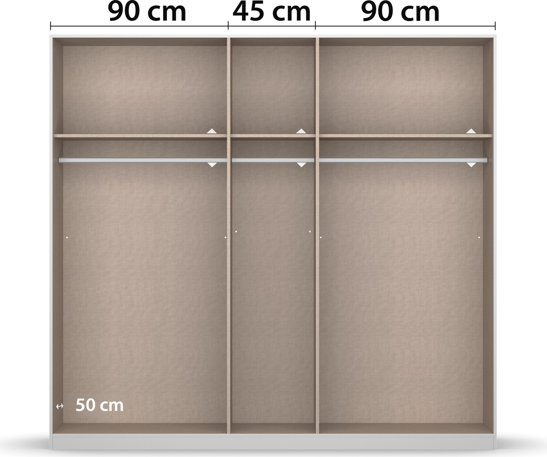 INOSIGN BY RAUCH Drehtürenschrank »Ferris Schrank Breite 2,10m BESTSELLER Schlafzimmerschrank«, Kleiderschrank mit Spiegel in den Ausführungen BASIC/CLASSIC/PREMIUM