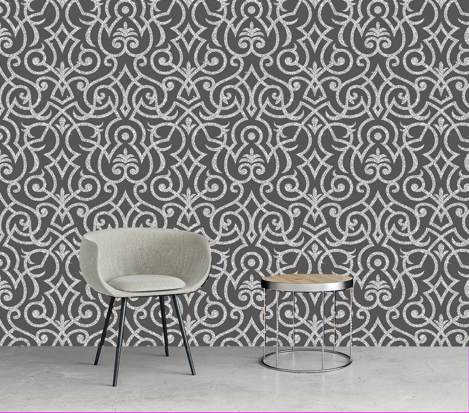queence Vinyltapete »Janis«, bedruckt-Motiv-gemustert-3D-Optik-gepunktet, 90x250cm, selbstklebend, kinderleichte Anbringung, Sticker