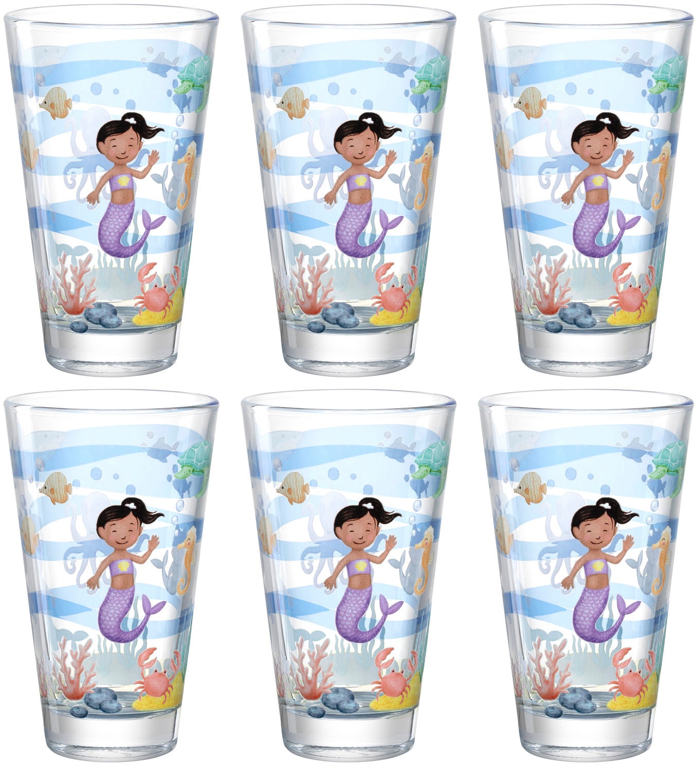 LEONARDO Becher "BAMBINI AVVENTURA Meer" 300 ml, 6-teilig günstig online kaufen