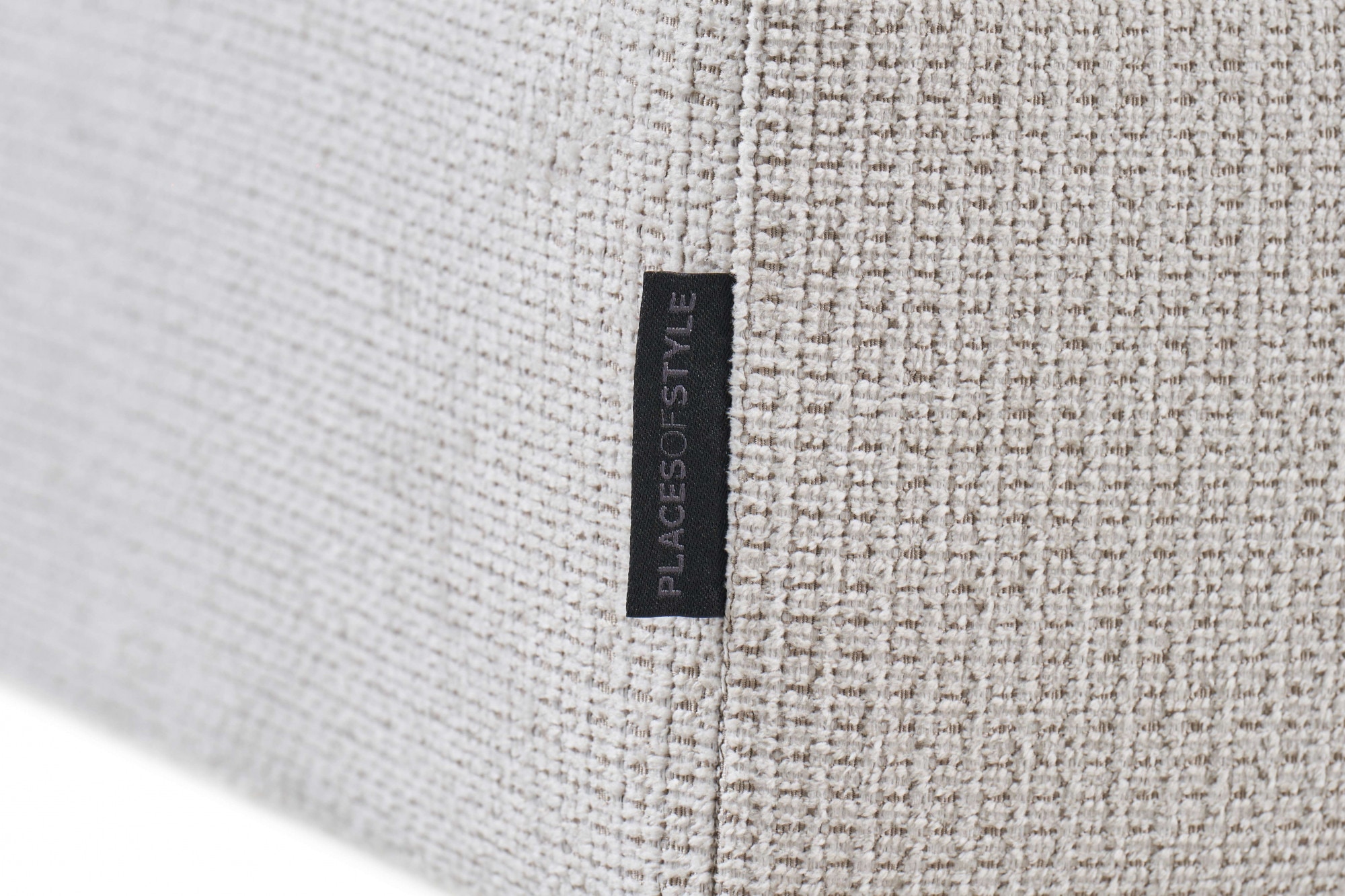 Places of Style Hocker »Pinto«, mit Keder, Metallfüßen und auch in Cord Bezug erhältlich