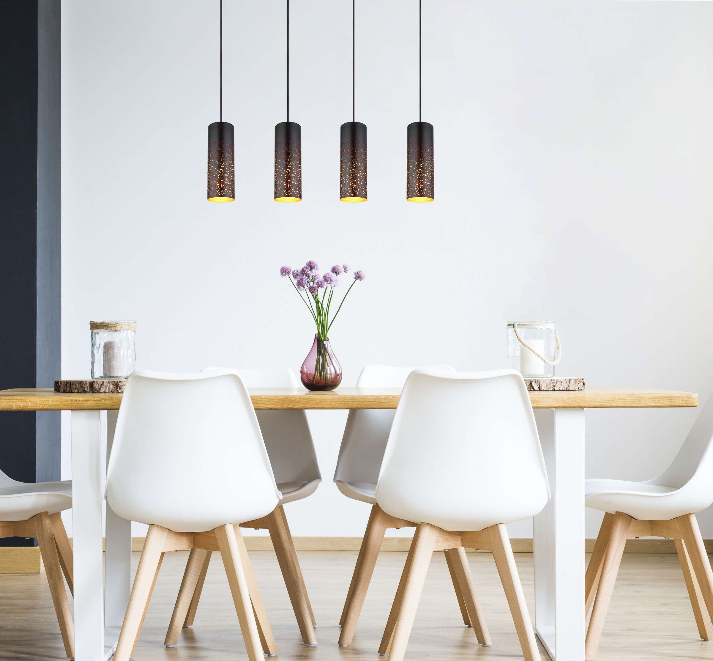 GLOBO LIGHTING Hängeleuchte »CROCKY«, Leuchtmittel E27 | ohne Leuchtmittel, Hängelampe/Pendelleuchte/Esszimmer/Wohnzimmer/Esstisch