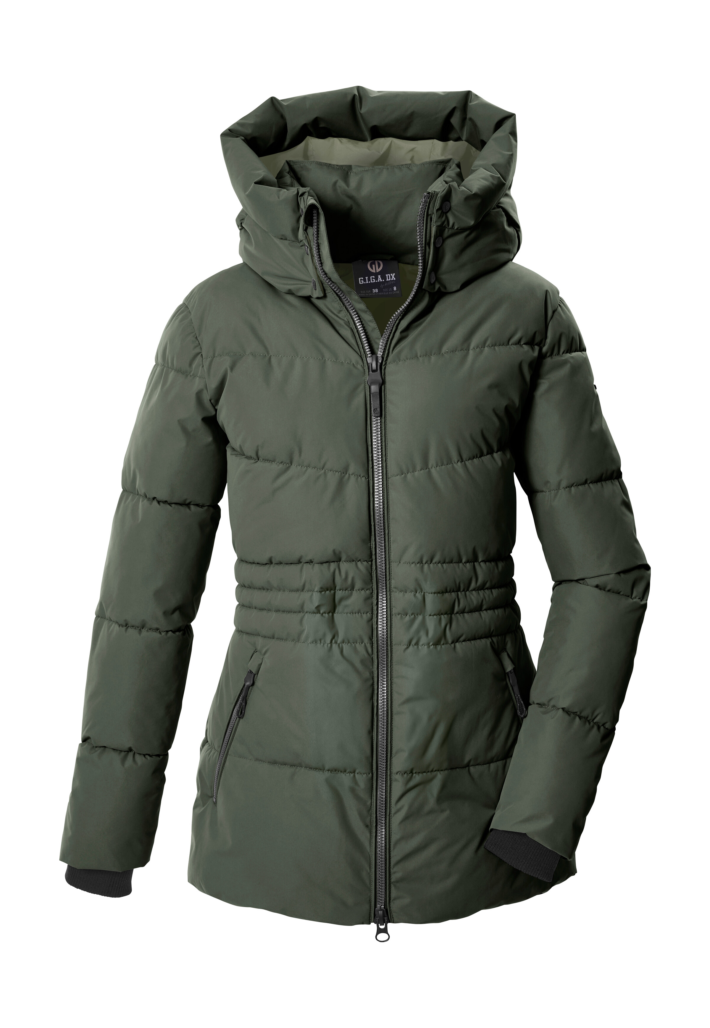 G.I.G.A. DX by killtec Steppjacke "GW 11 WMN QLTD JCKT" Winddichte, wasserabweisende Steppjacke mit regulierbarer Kapuze