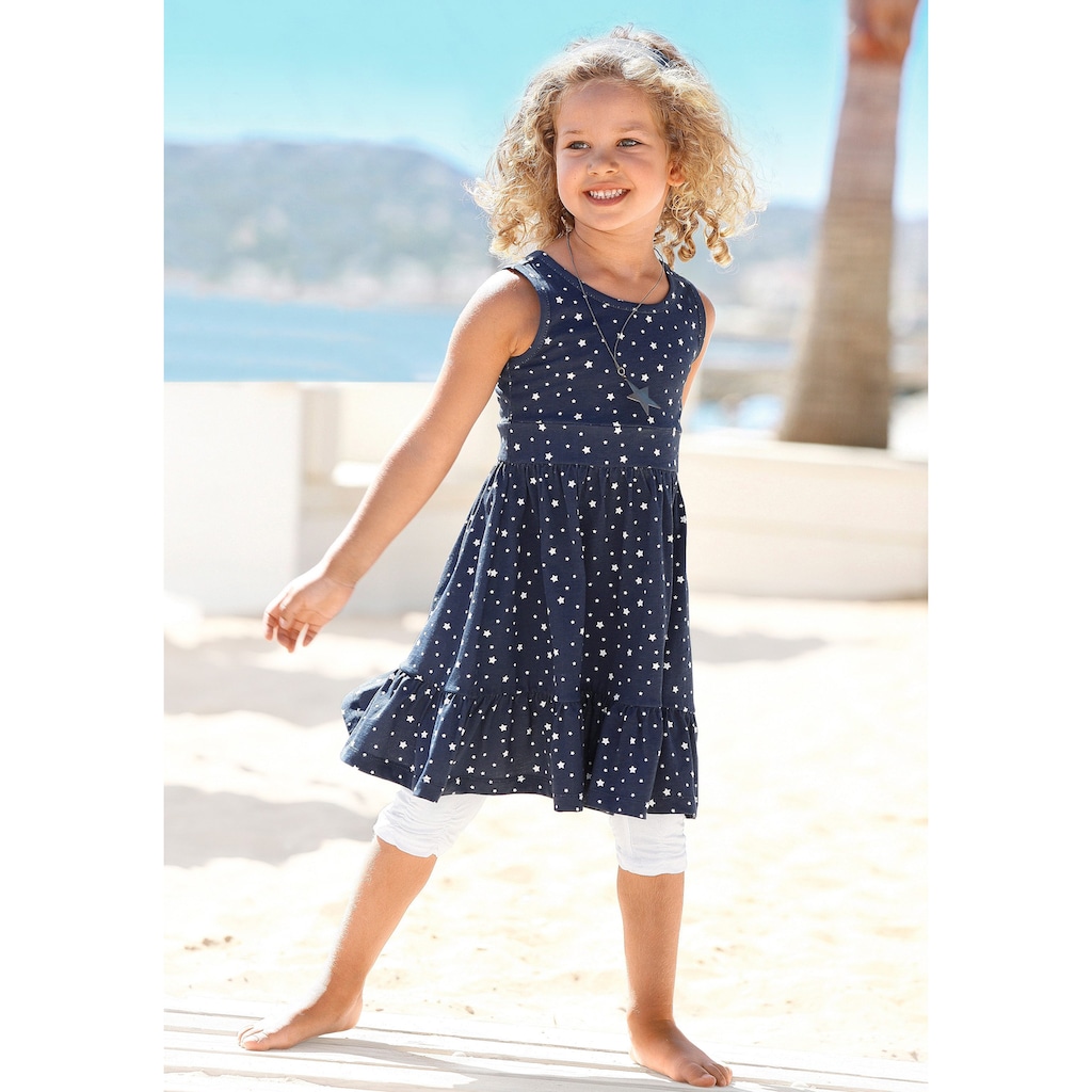 KIDSWORLD Jerseykleid »STERNE«, (Packung, 2 tlg.), mit Haarband