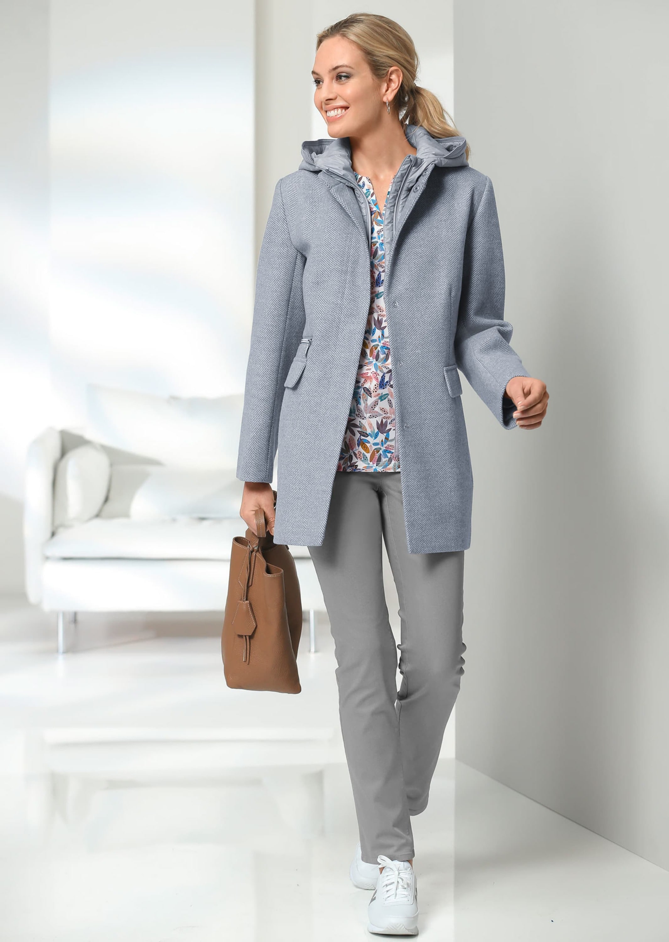 GOLDNER Langmantel »Kurzgröße Mantel mit herausnehmbarem Steppfutter«