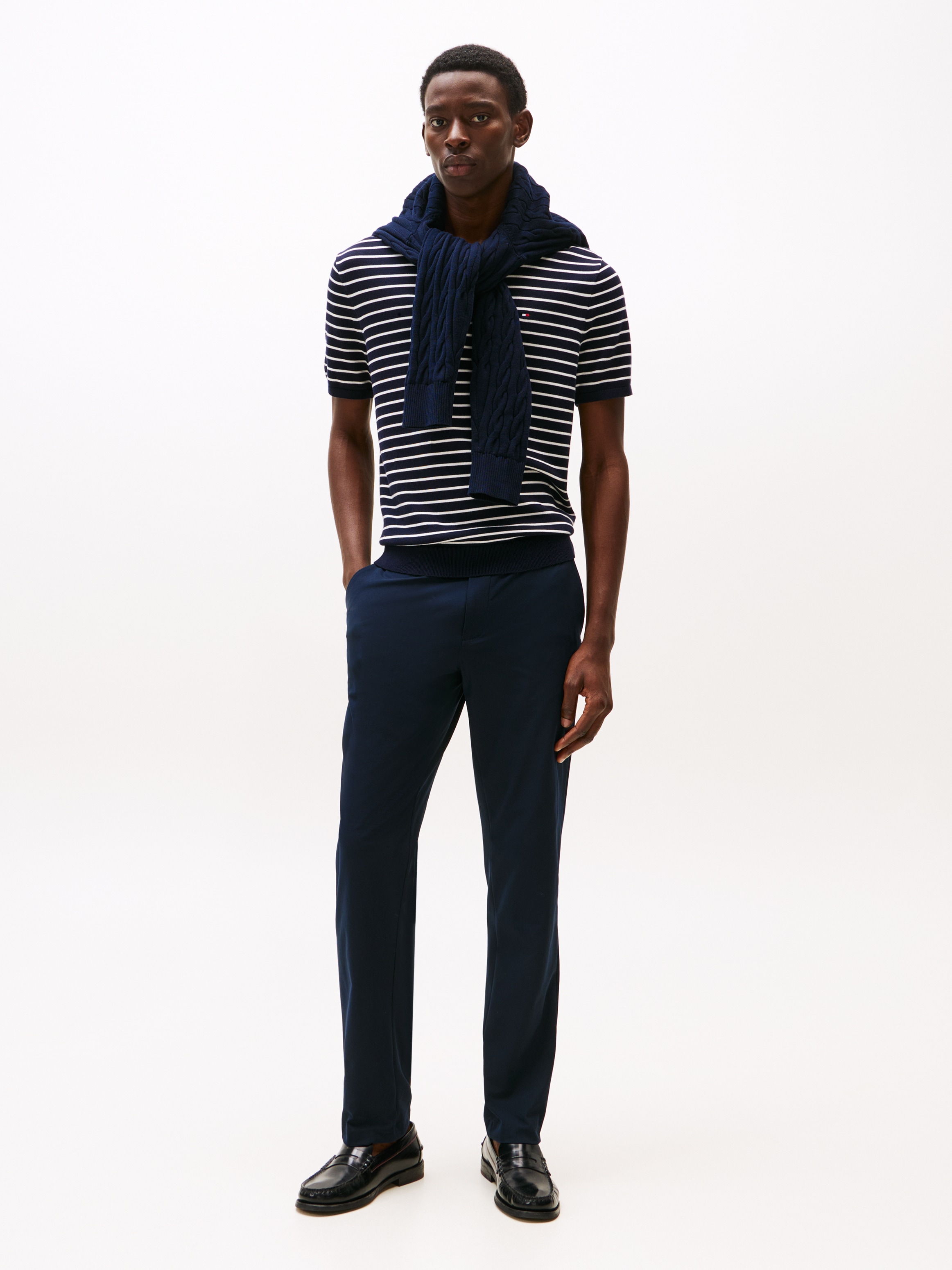 Tommy Hilfiger Chinohose »DENTON KNIT TECH«, Straight Fit, Baumwollstretch