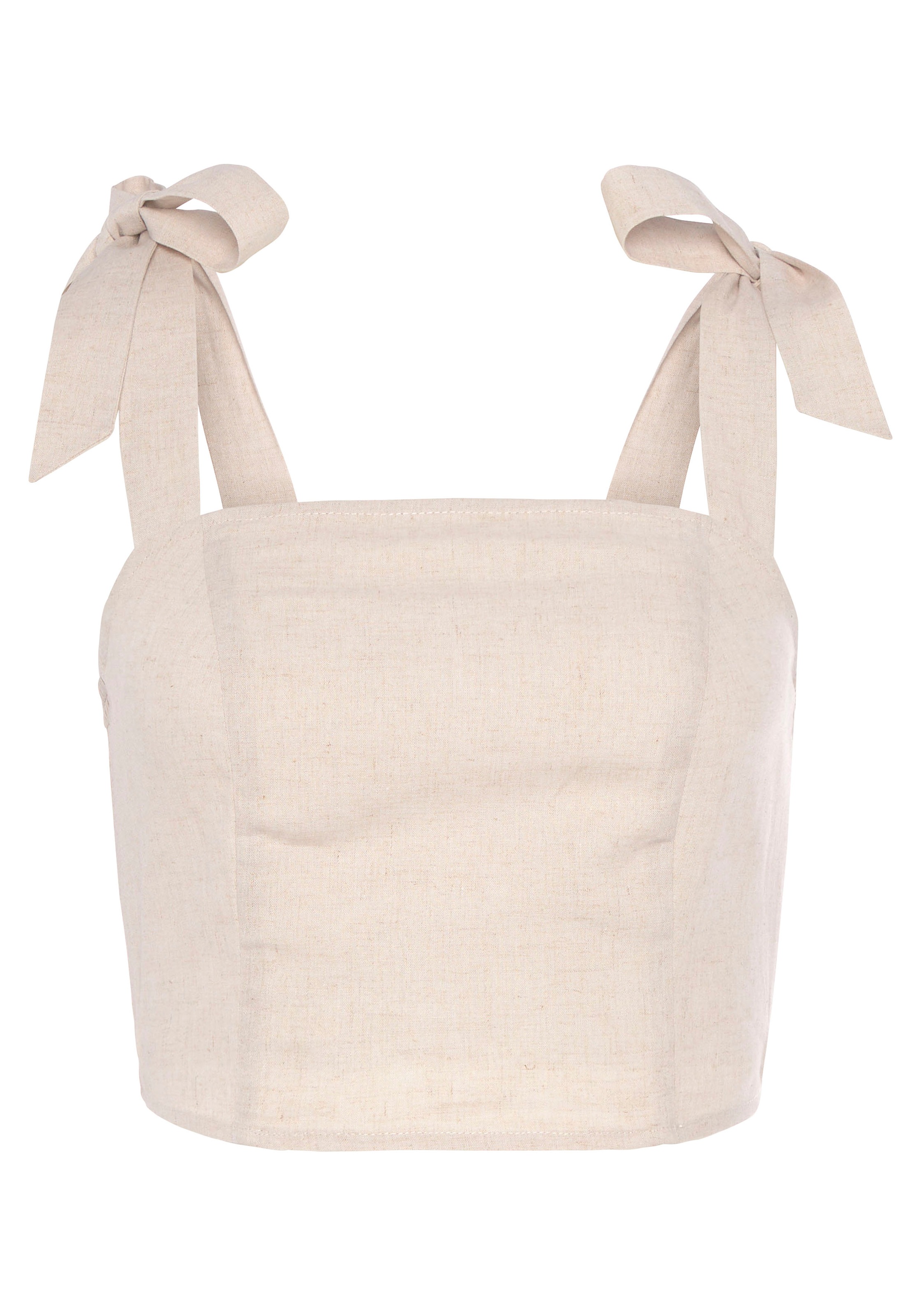LASCANA Crop-Top, aus Leinen-Viskose-Mix günstig online kaufen