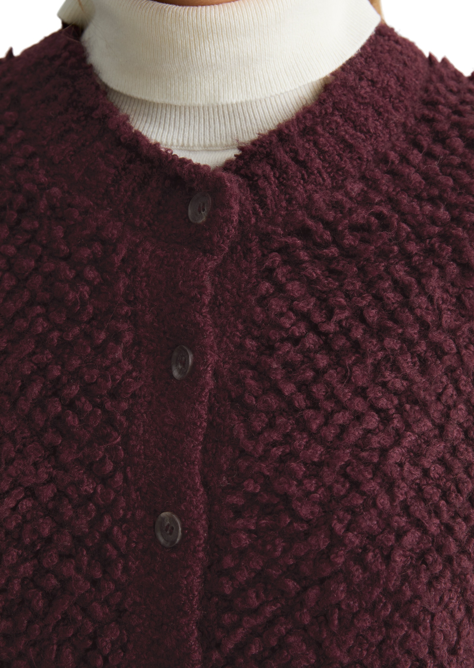 Marc O'Polo DENIM Strickweste »aus Baumwolle-Schurwolle-Viskose-Mix«