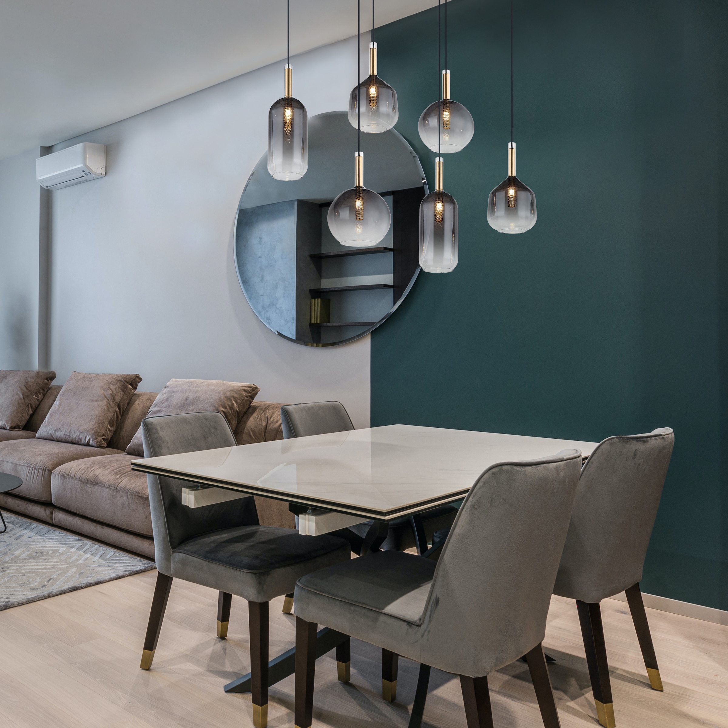 GLOBO LIGHTING Hängeleuchte »ELISABETH« G9 1 Stk. Hängelampe Esszimmer-Leuchte Esstischleuchte Wohnzimmer