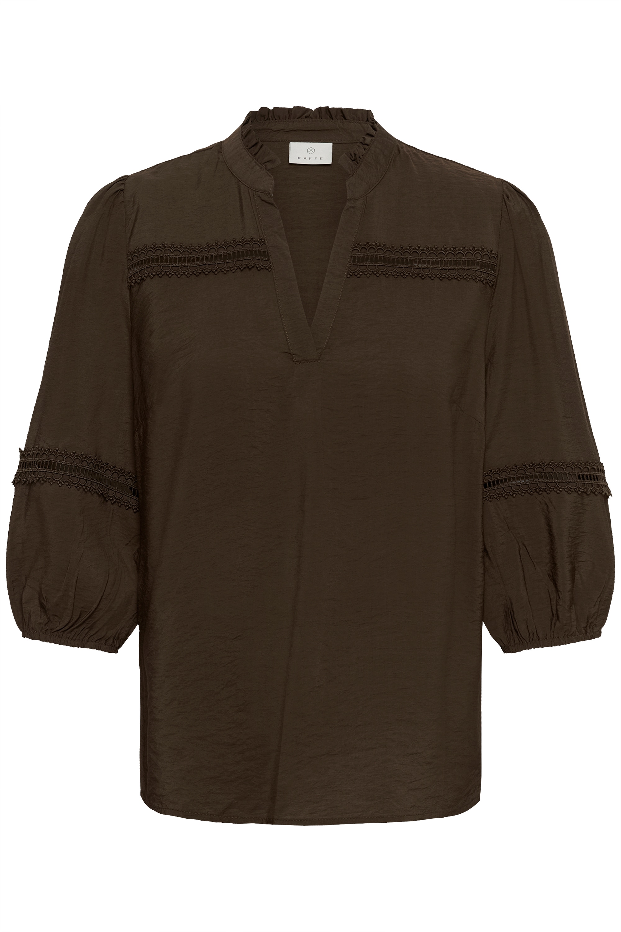 KAFFE Langarmbluse "Damen Bluse langarm KAsonja"