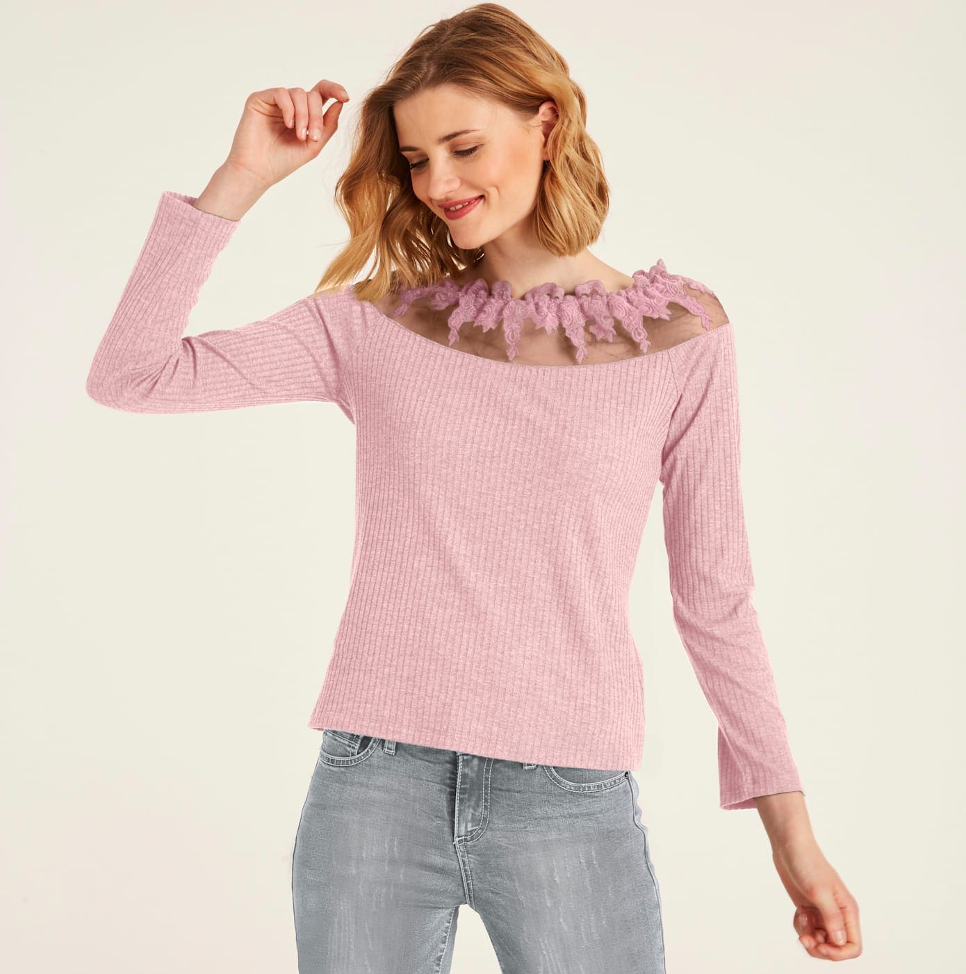 LINEA TESINI by heine Langarmshirt "Shirt", 1 Stk. günstig online kaufen