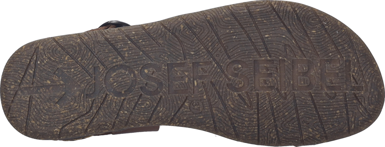 Sandale JOSEF SEIBEL "Fabricia 02, cognac", Damen, Gr. 40, braun (cognac), Obermaterial: 100% Rindsleder Leather cow., Schuhe Sandale 2