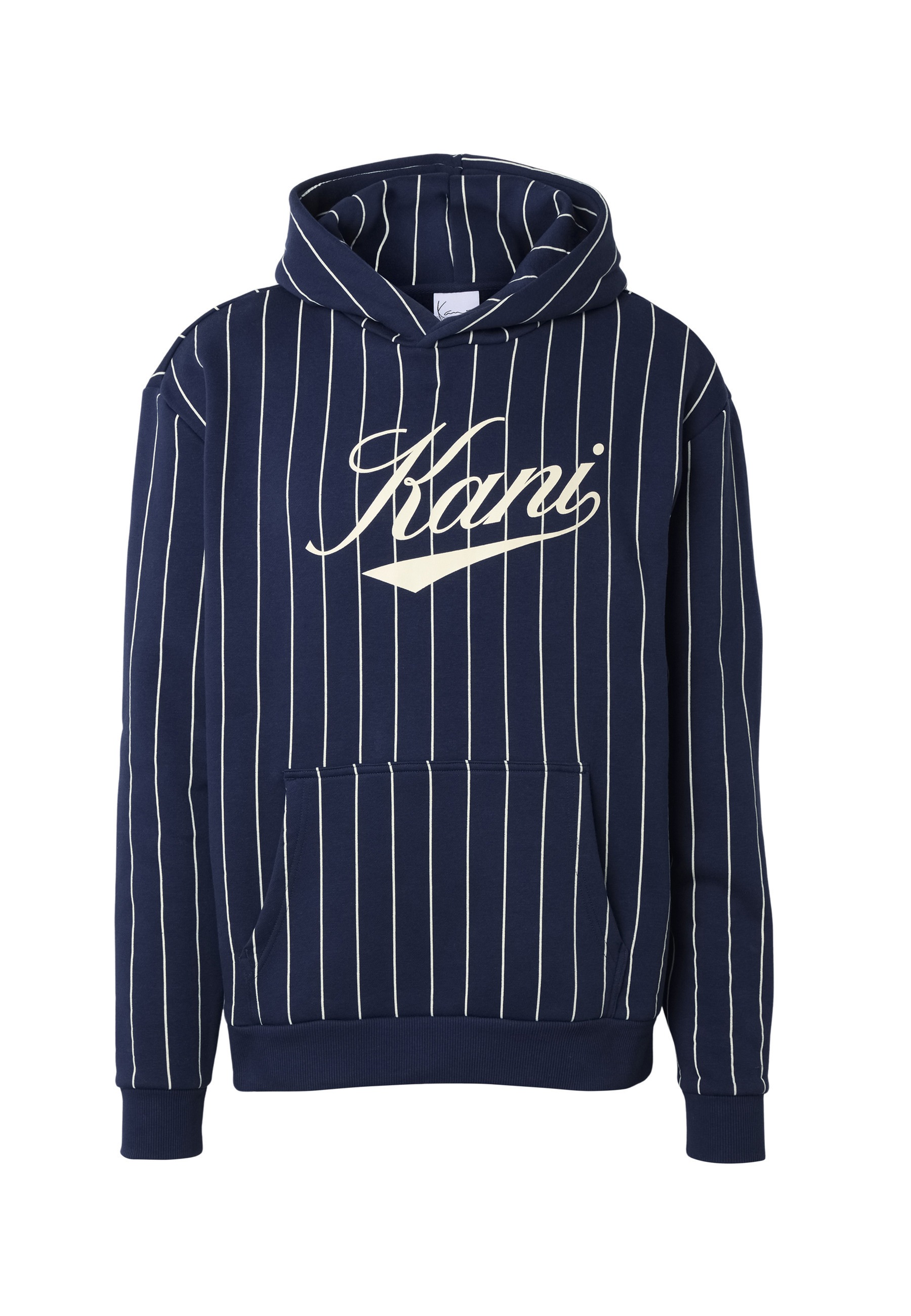 Karl Kani Rundhalspullover "Karl Kani Cursive Varsity Pinstripe Hoodie" 1