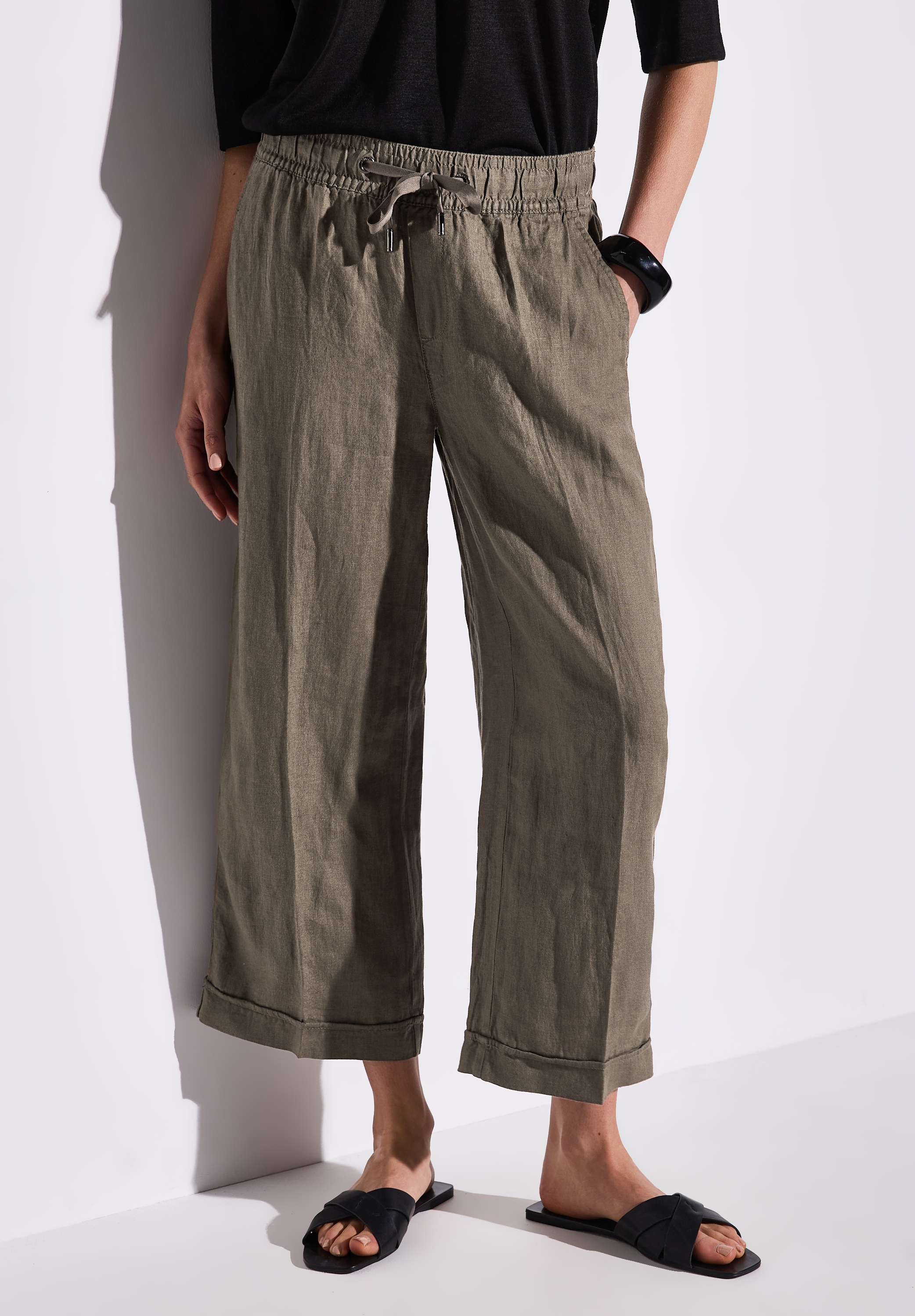STREET ONE Culotte »Styel EMEE«, mit elastischem Bund mit Tunnelzug