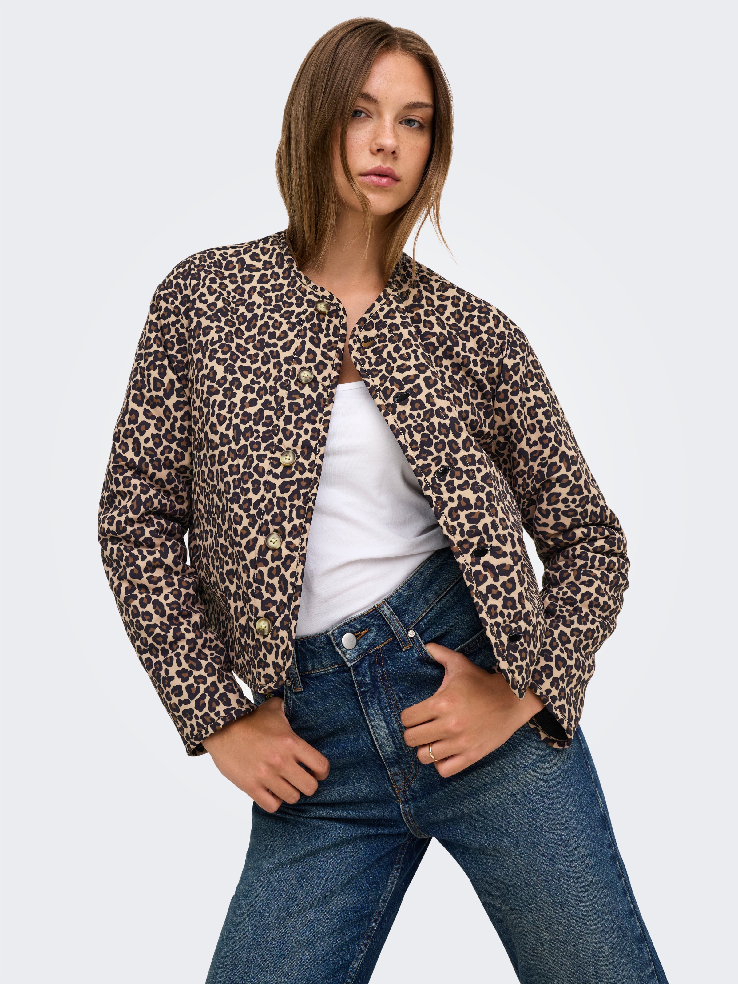 ONLY Plüschjacke »ONLBABY TEDDY REVERSIBLE JACKET PNT« Kunstfaser, Plüsch, Wendejacke