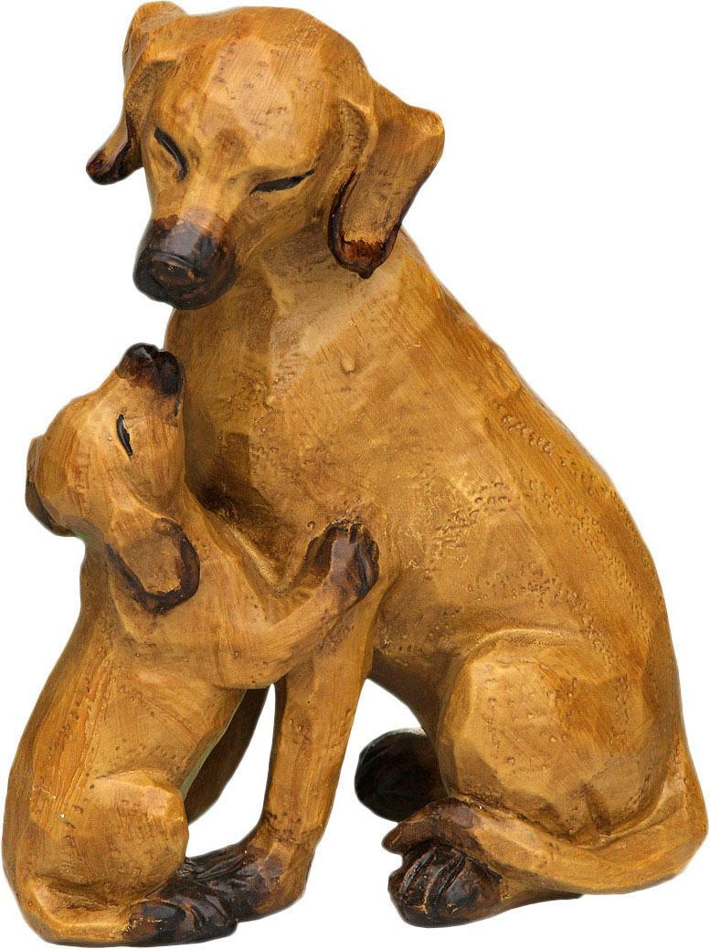 Dekofigur »Hund mit Welpe«, groß