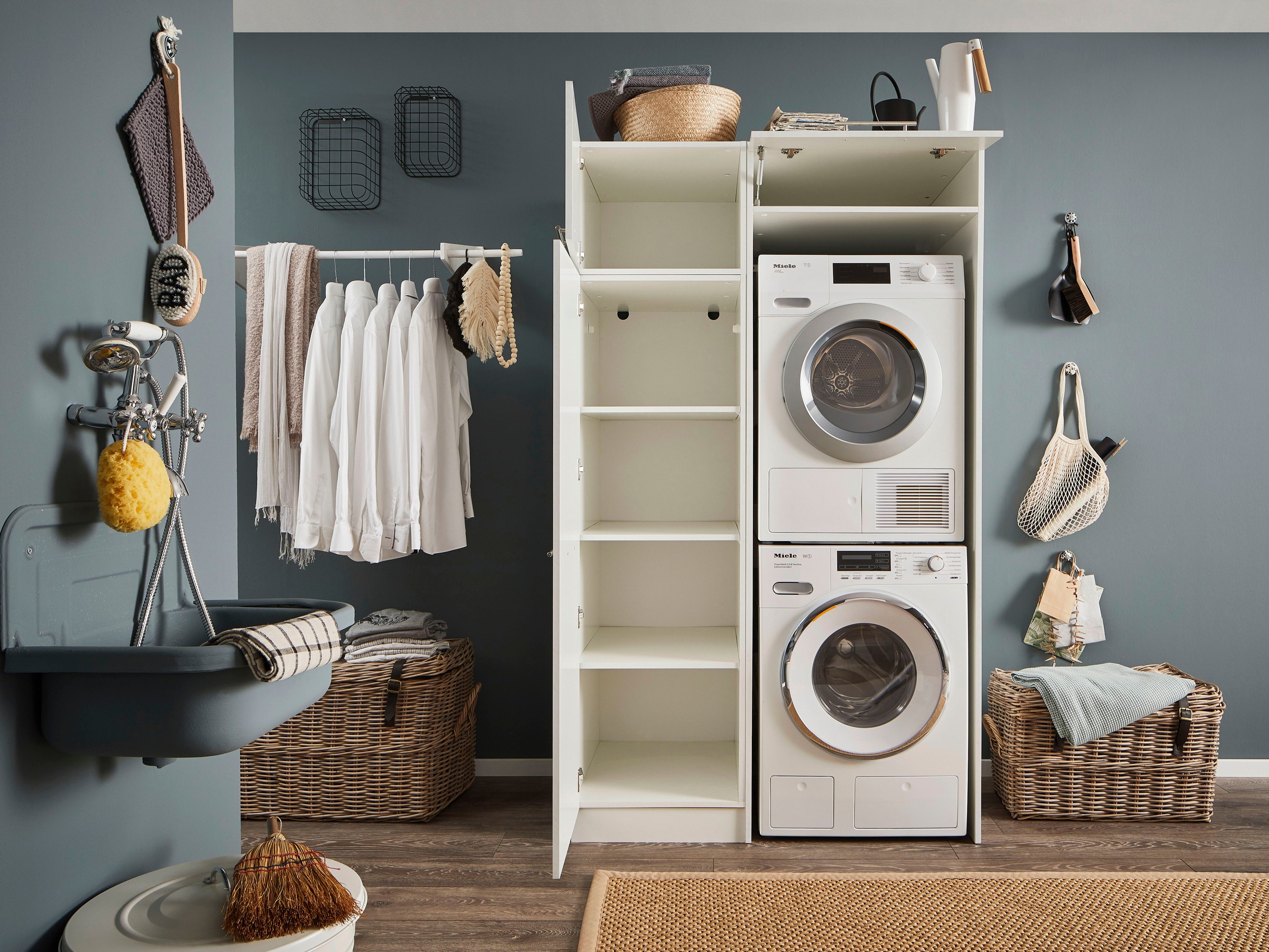 Laundreezy Mehrzweckschrank-Set LAUNDREEZY LDLK2, Breite 117,5 günstig online kaufen