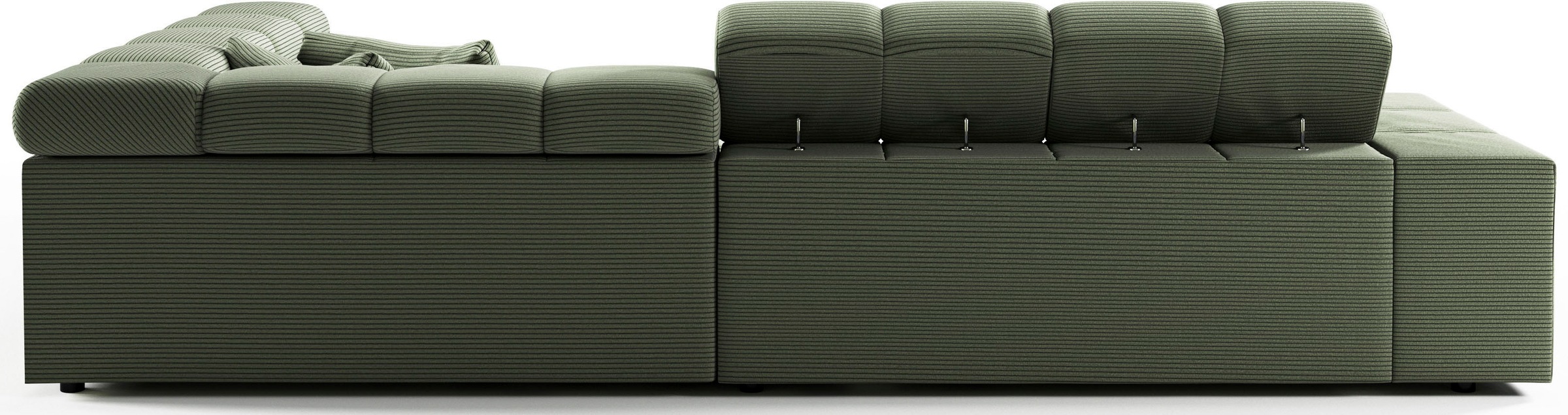 INOSIGN Ecksofa »Ancona incl. Kopfteilverstellung, OTTOs Choice, Breite 319cm, L-Form«, wahlweise motorische Sitztiefenverstellung, auch in Cord + Easy Care