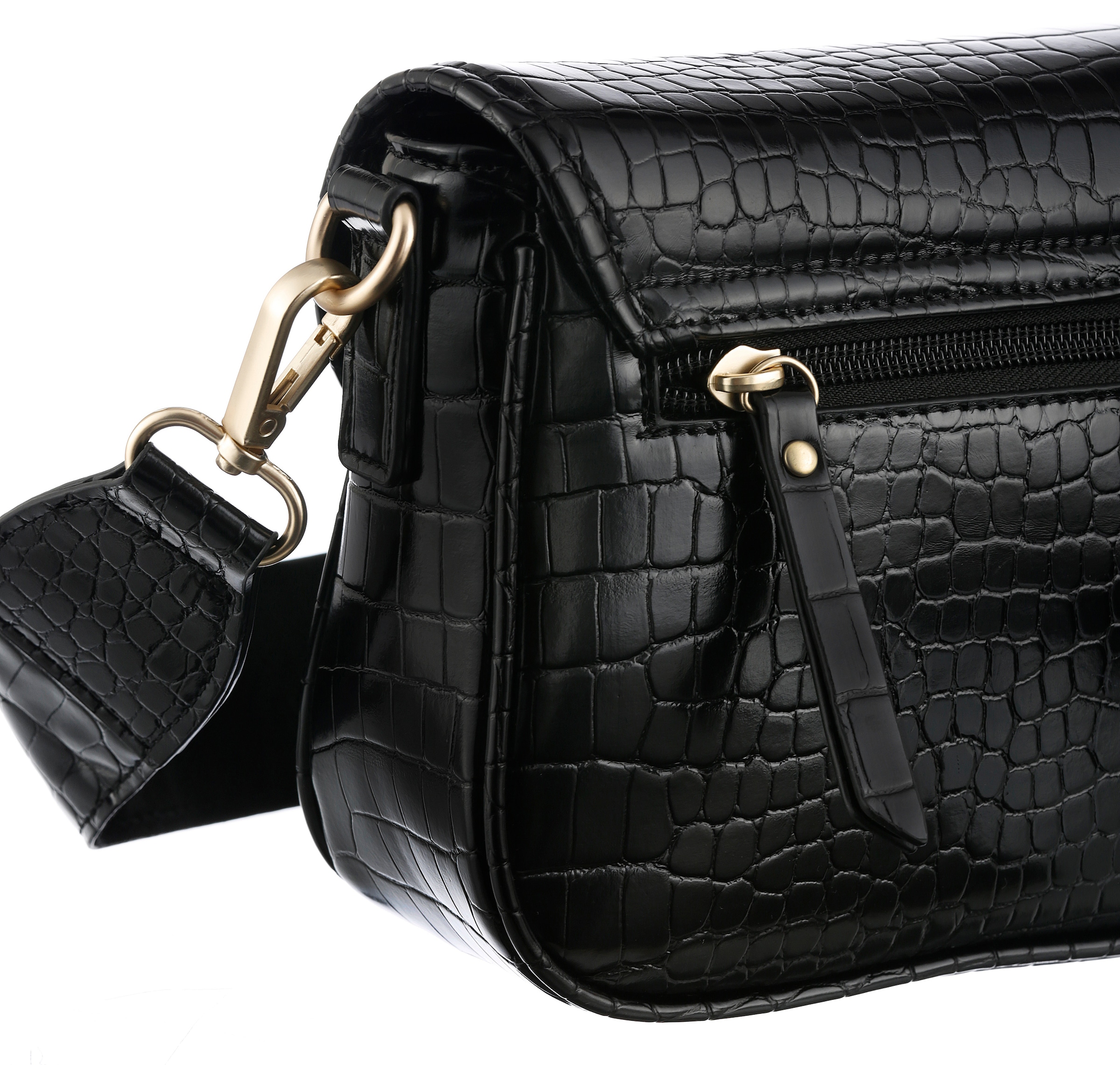 Ara Schultertasche »BELLA«, Schultertasche, Abendtasche mit Kroko-Prägung