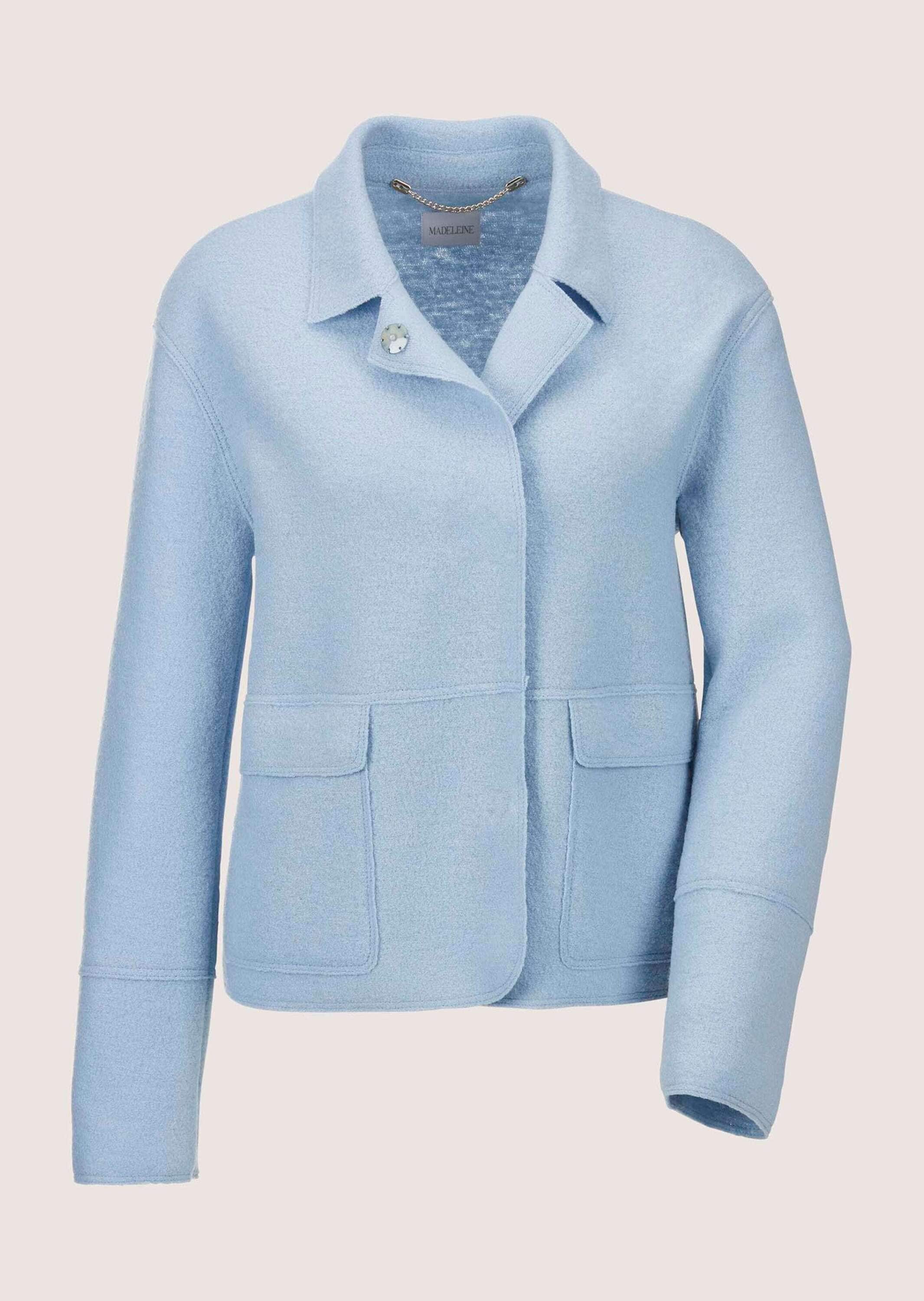 MADELEINE Kurzblazer "Kurzblazer Wollblazer mit Klappkragen und Pattentasch günstig online kaufen