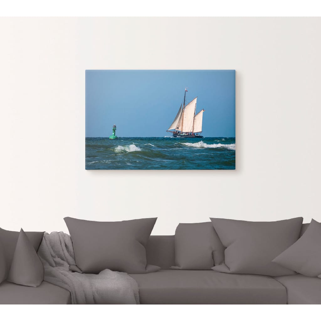 Artland Leinwandbild »Segelschiff auf der Ostsee«, Boote & Schiffe, (1 St.)