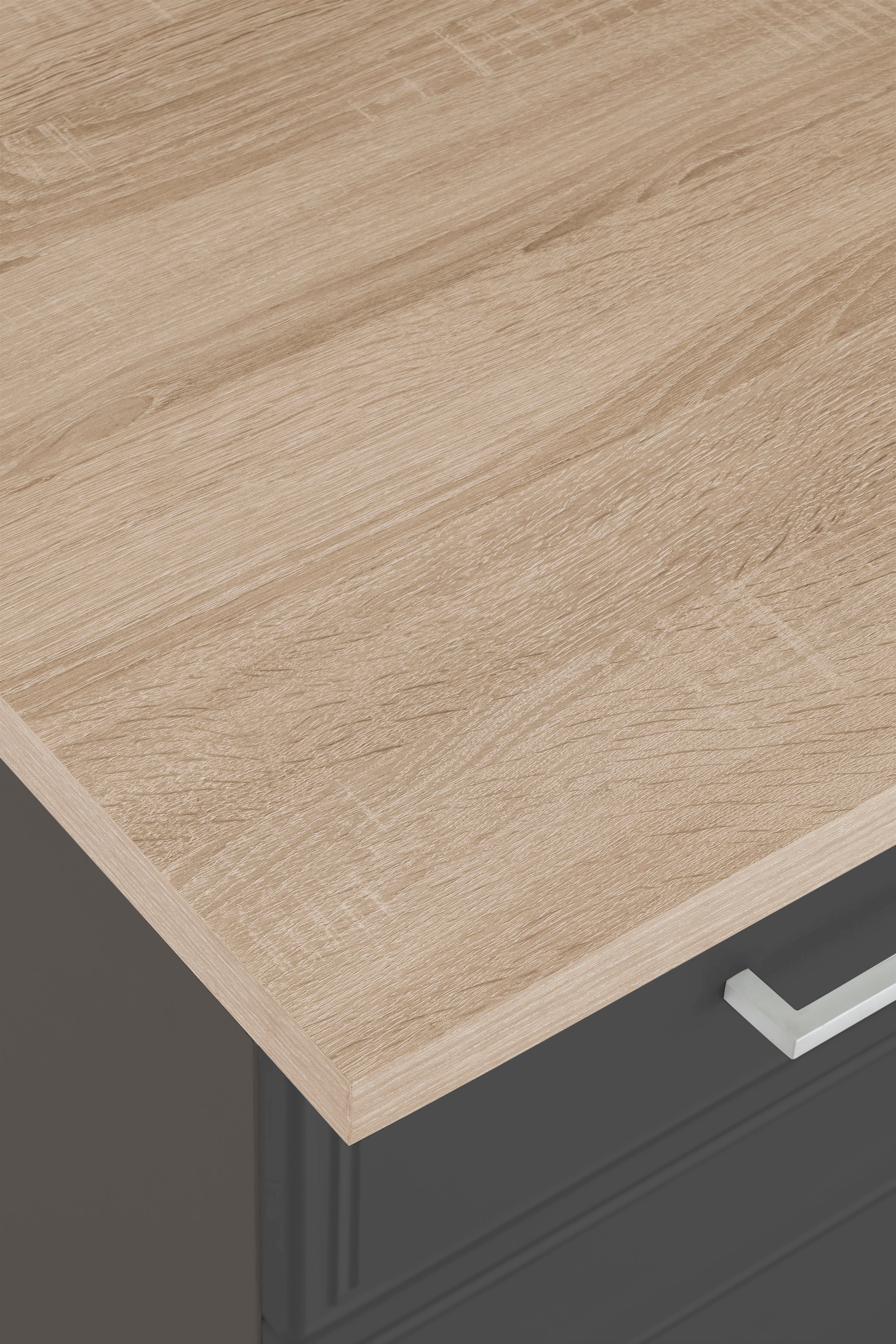 KOCHSTATION Küchenzeile »KS-Stockholm« Breite 310 cm, mit hochwertigen MDF Fronten im Landhaus-Stil