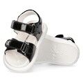 Calvin Klein Jeans Riemchensandale »VELCRO SANDAL«, in glänzender Optik