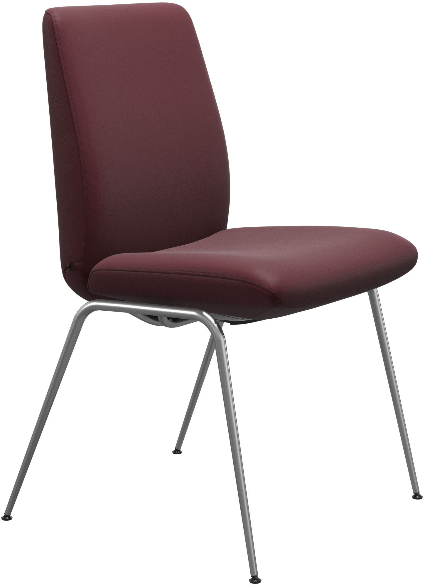 Stressless® Polsterstuhl »Laurel«, Leder BATICK, Low Back, Größe L, mit Beinen aus Stahl in Schwarz matt