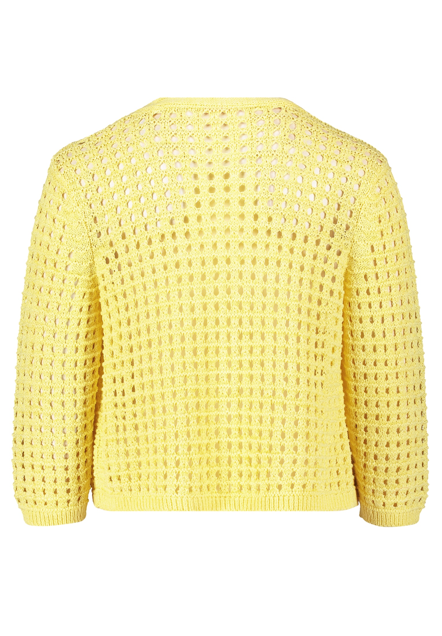 Betty Barclay Strickjacke »Betty Barclay Casual-Strickjacke mit Effektgarn«, Häkelstich