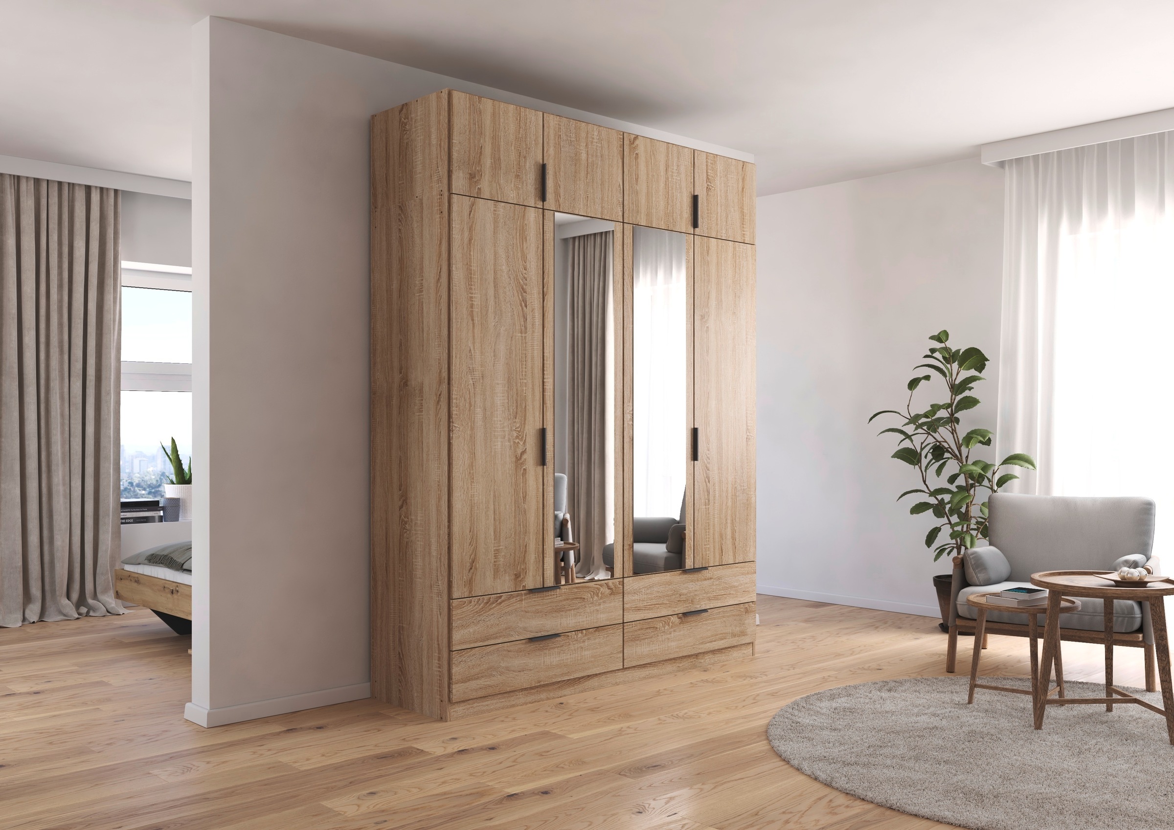 rauch Kleiderschrank "Drehtürenschrank Schrank Garderobe Ankleide Schlafzim günstig online kaufen