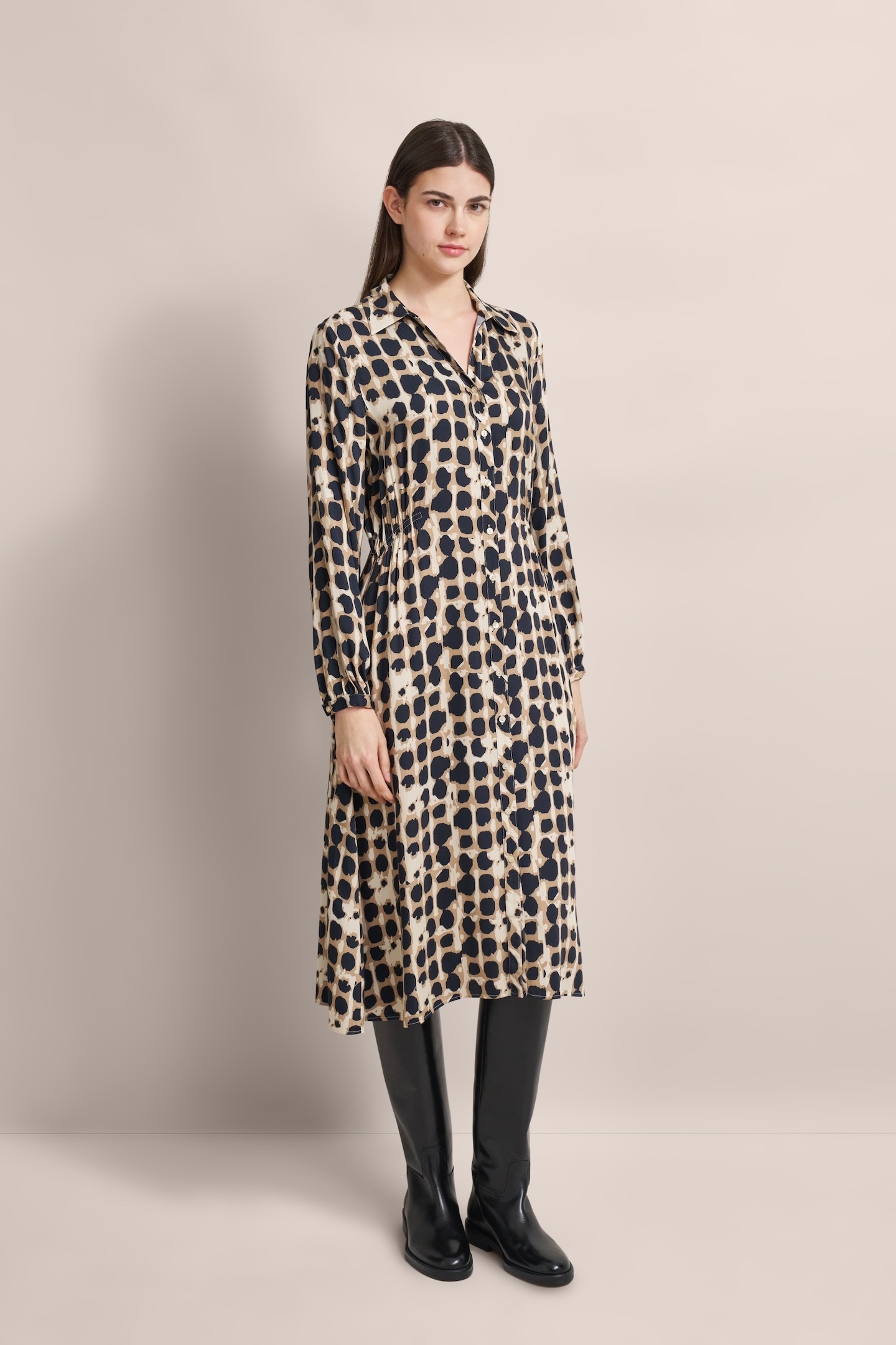 bugatti Blusenkleid, mit leichter Taillenraffung