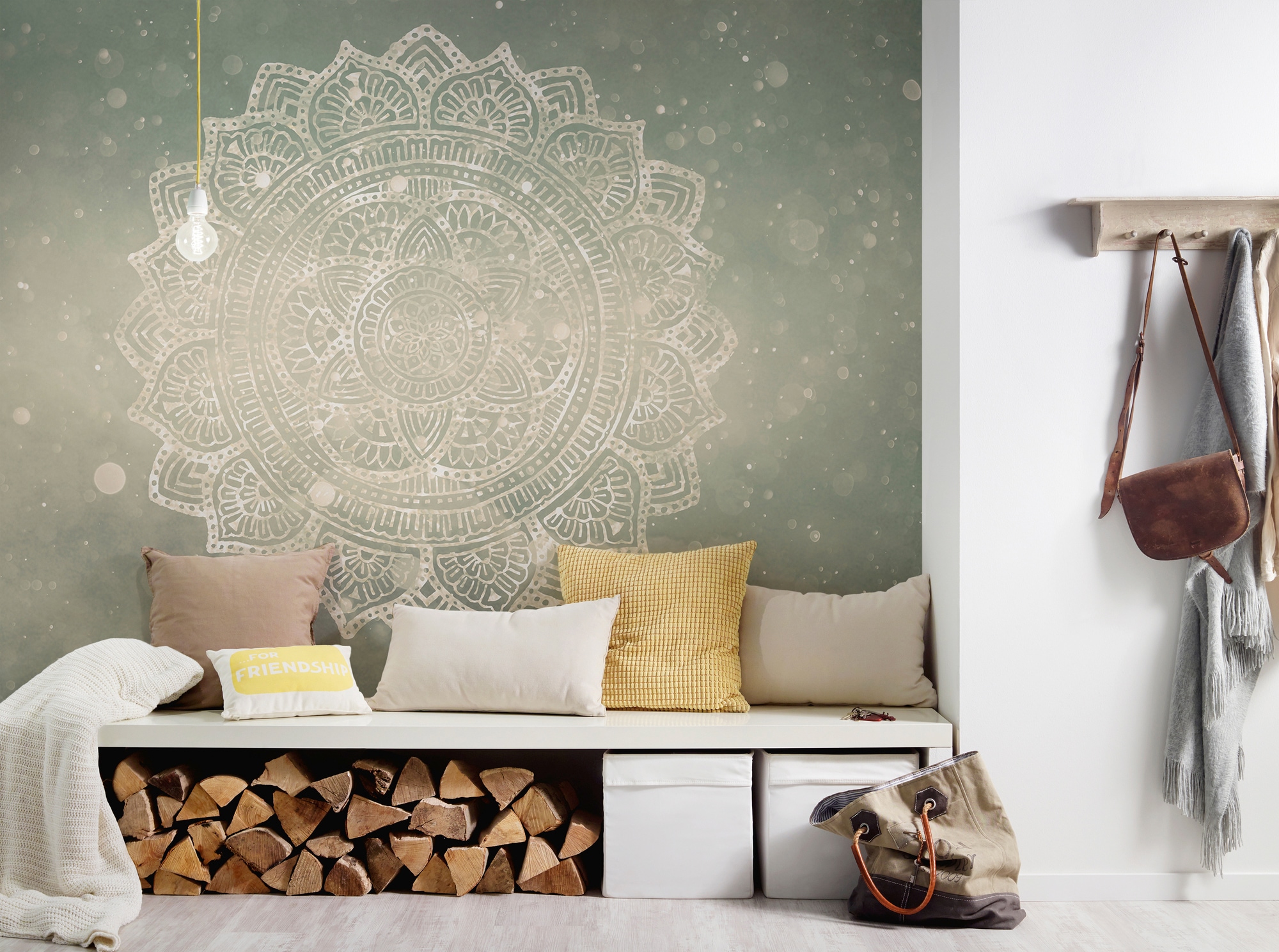 Architects Paper Fototapete »Atelier 47 Mandala Artwork 2«, orientalisch, Vlies, Wand, Schräge, Decke