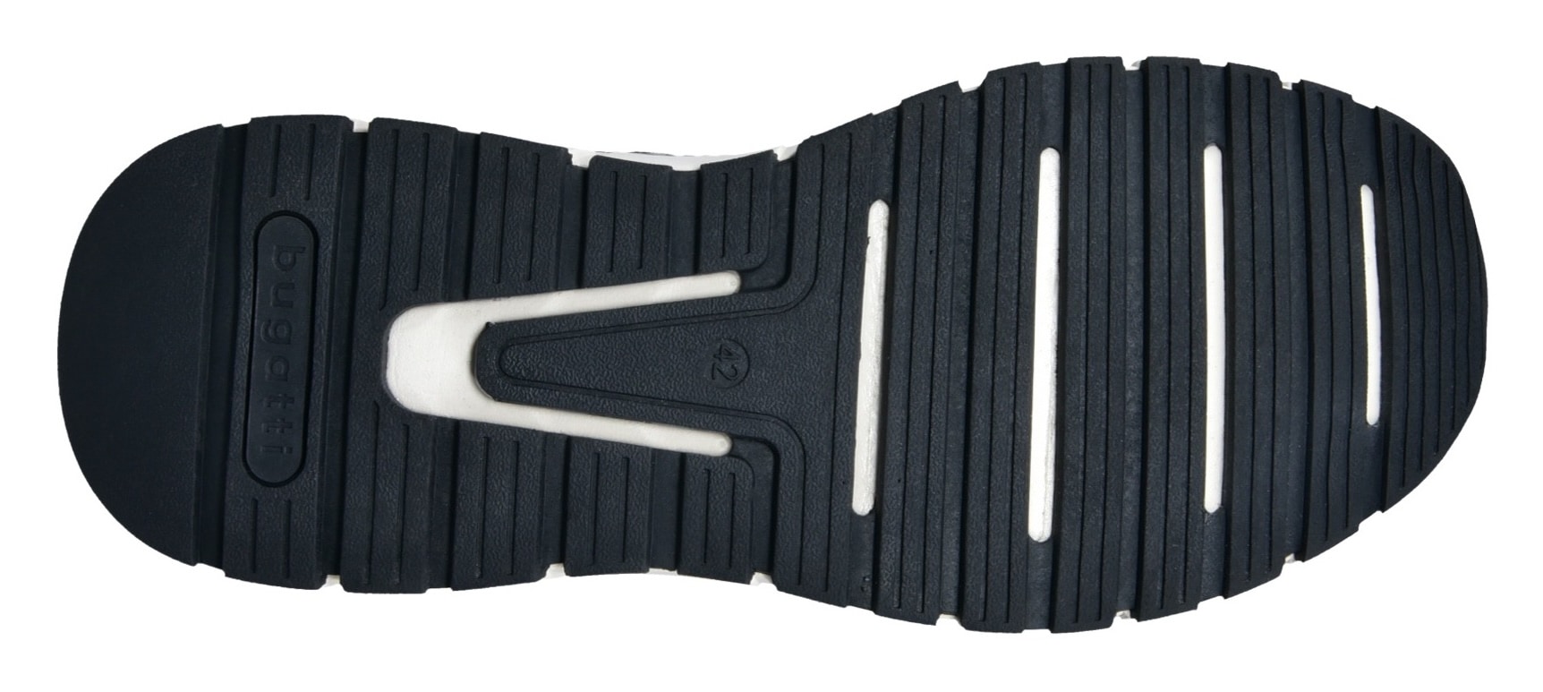 bugatti Sneaker, Schnürschuh, Halbschuh, Freizeitschuh, Kontrastbesatz an der Ferse
